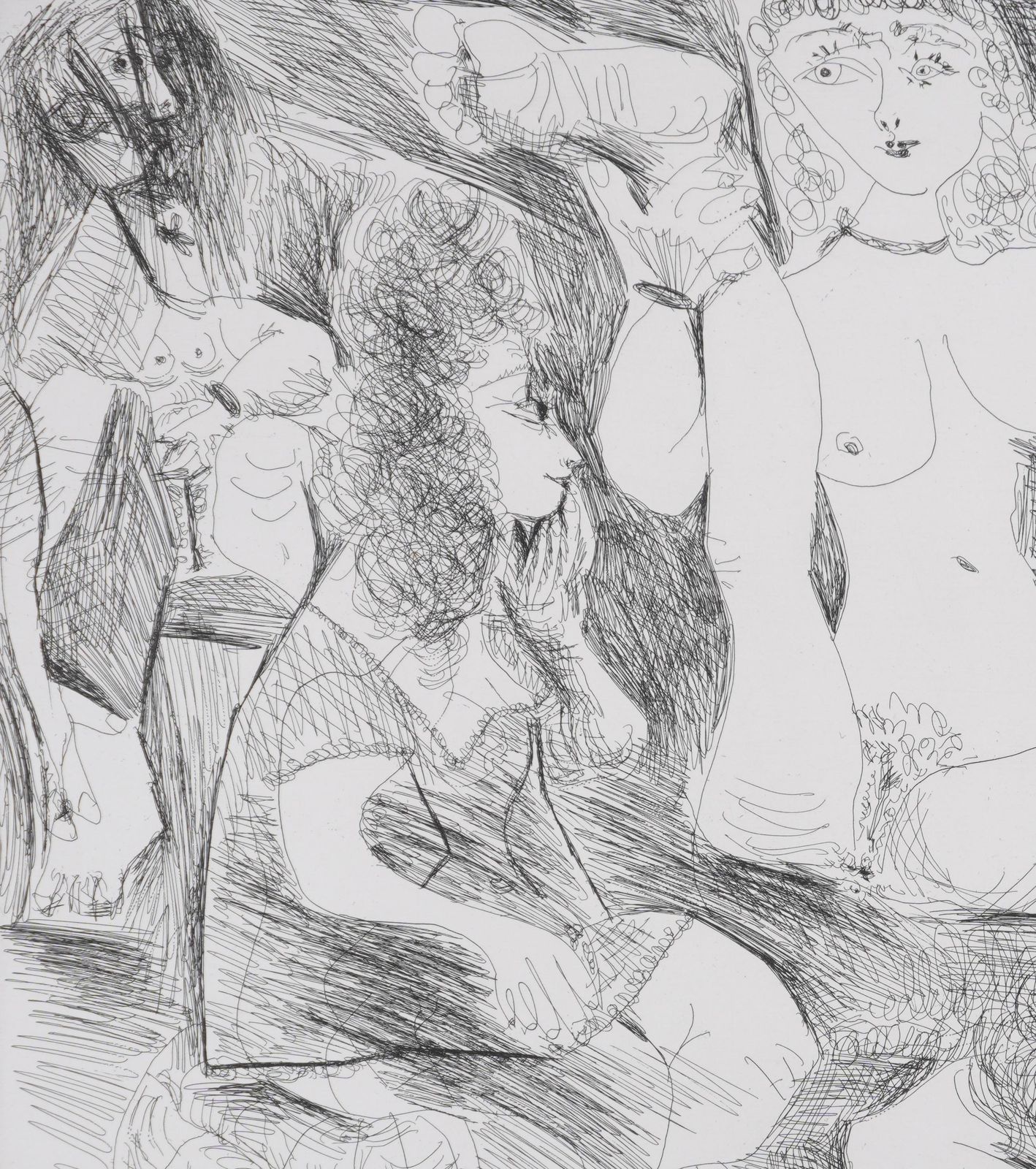 Pablo Picassothe 156, Midnight Swim   Original Etching, Signed (Baer #1987)1978 photo 7955.0