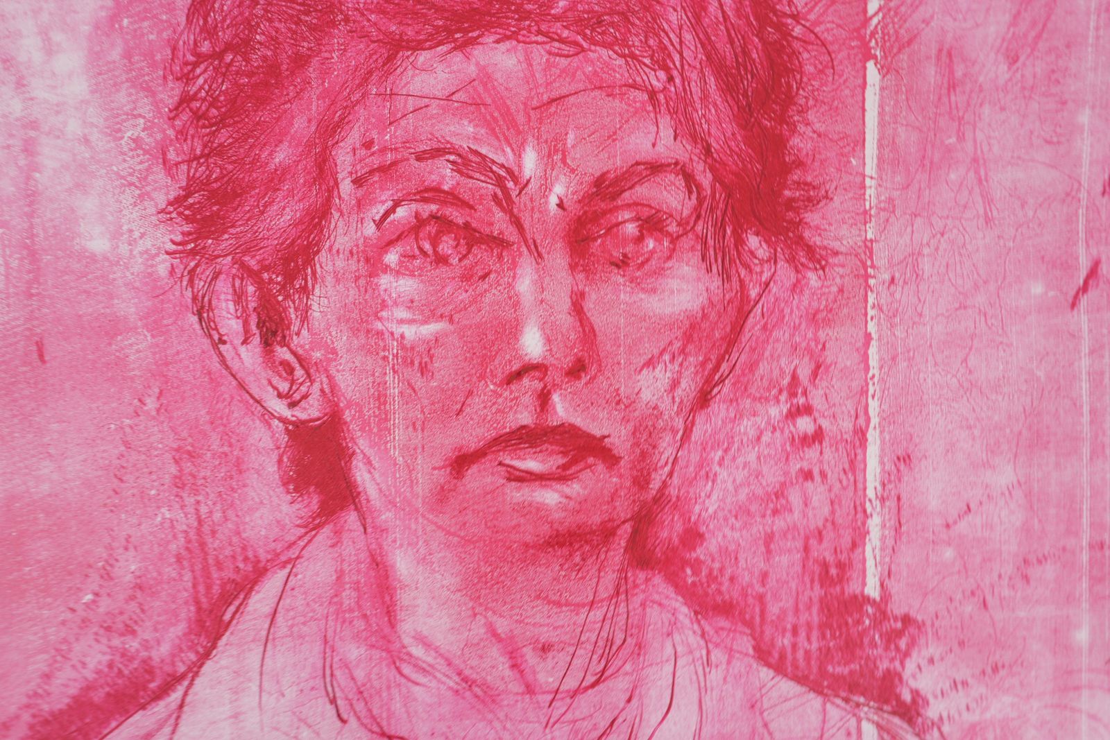 Jim Dinenancy Outside In July XVII (The Reddish One)   Original Handsigned Etching1981 photo vinterior