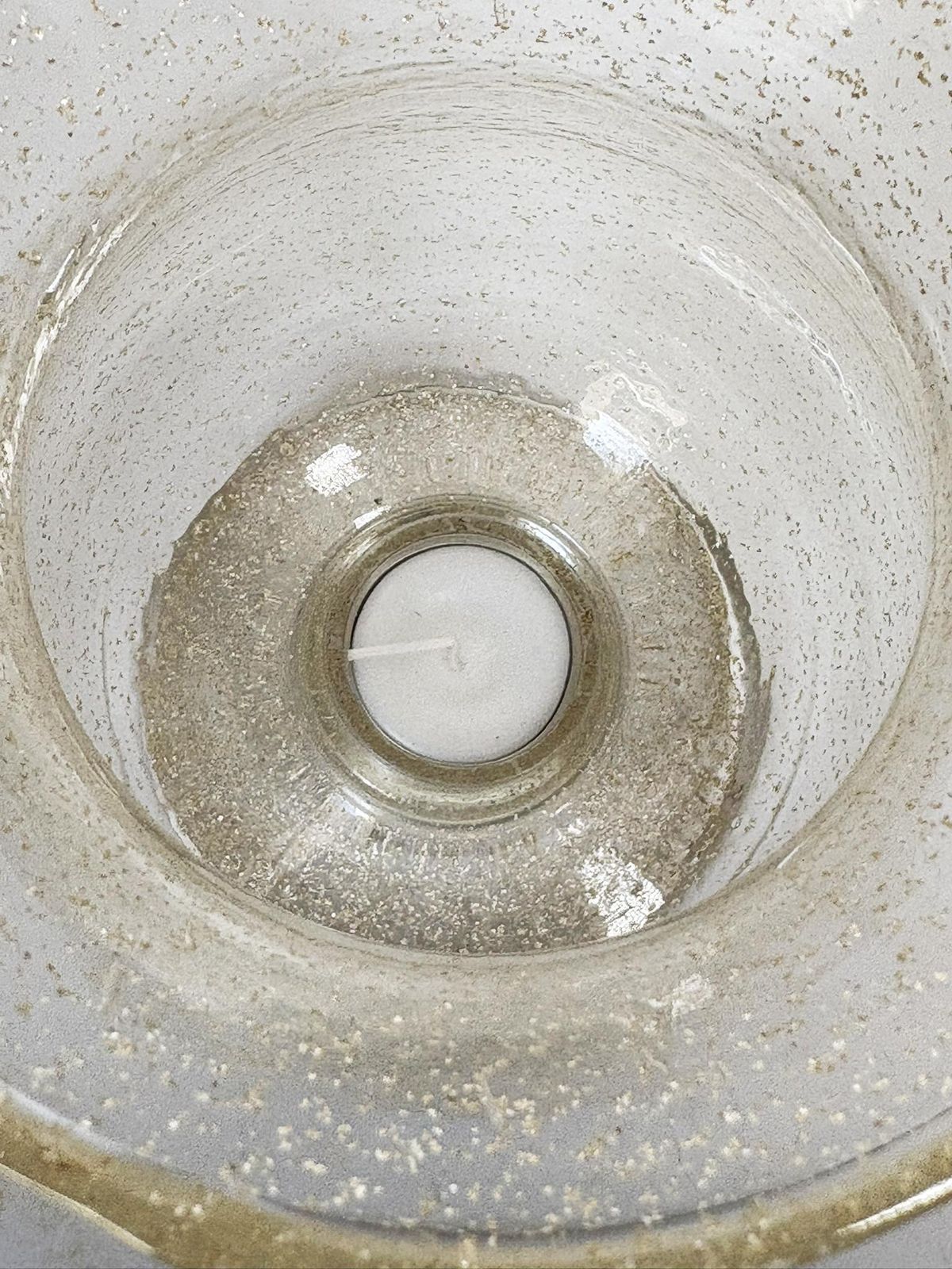 Pair Of Bubble Glass Candle Holders, France, 1970 photo vintage