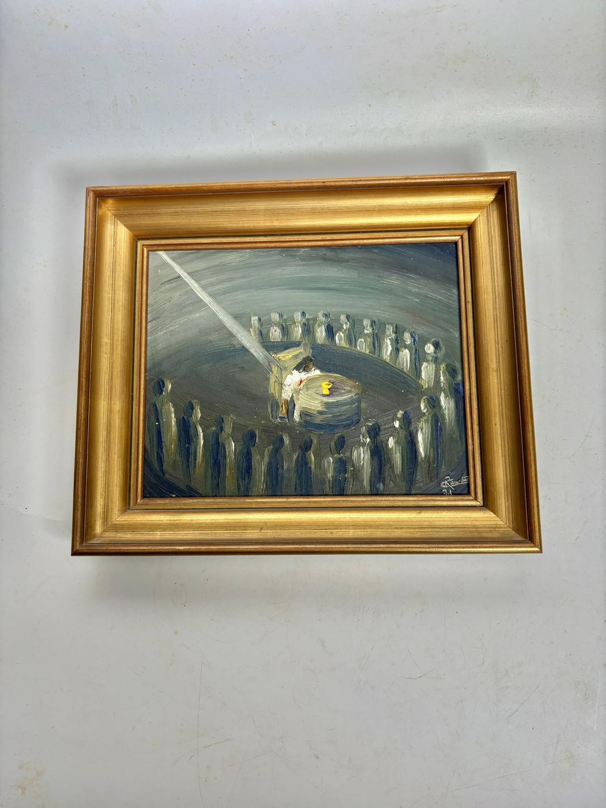 20th Century Painting, Oil On Canvas photo furniture