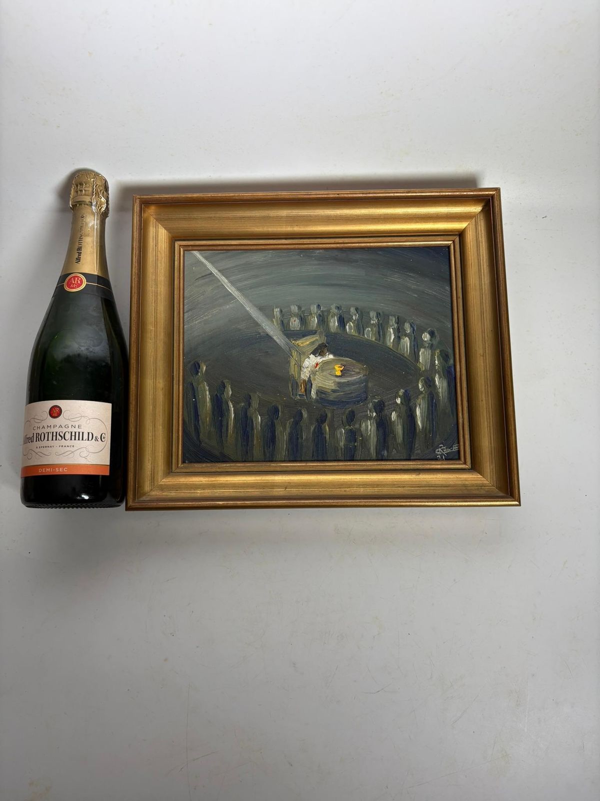 20th Century Painting, Oil On Canvas photo for sale