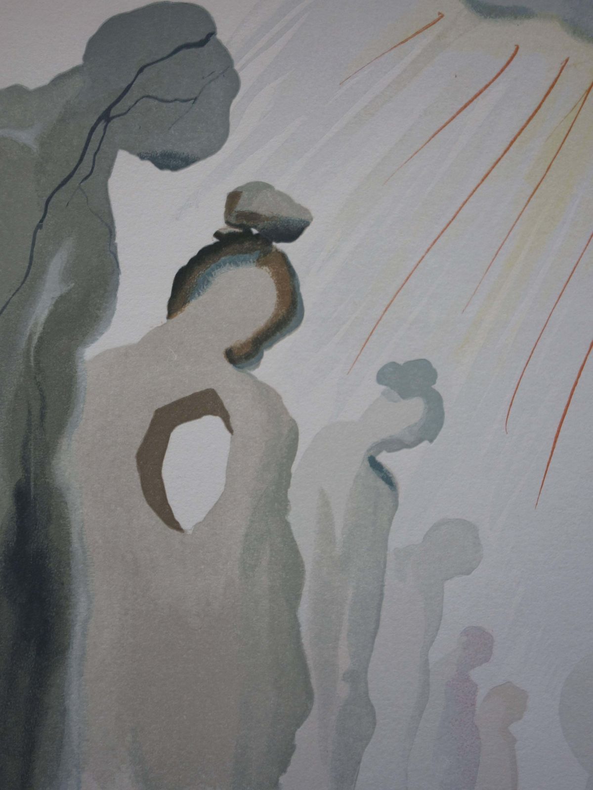 Salvador Dalí­Purgatory 13   The Second Terrace   Color Woodcut   1963 (Field P. 189)1963 photo Art