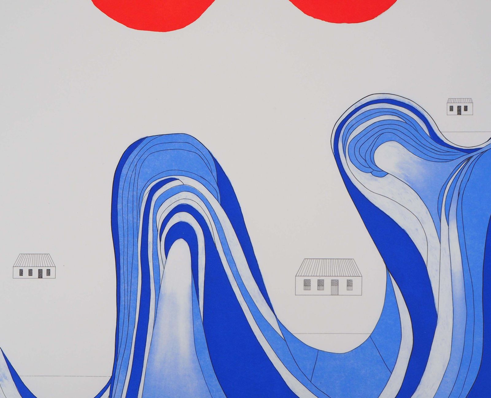 Louise Bourgeoislandscape With A Mountain Lake   Original Etching With Aquatint photo for sale