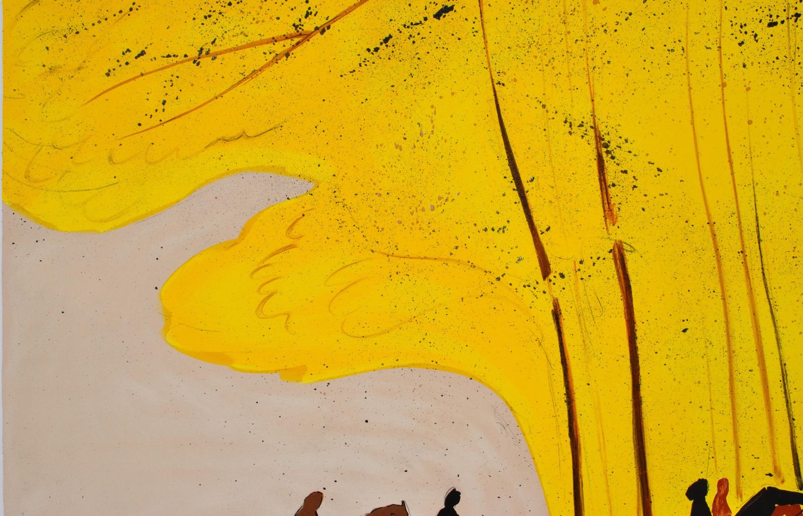 Serge Lassushorses : Riders In Autumn   Original Lithograph, Handsigned & Ltd /6001982 photo buy