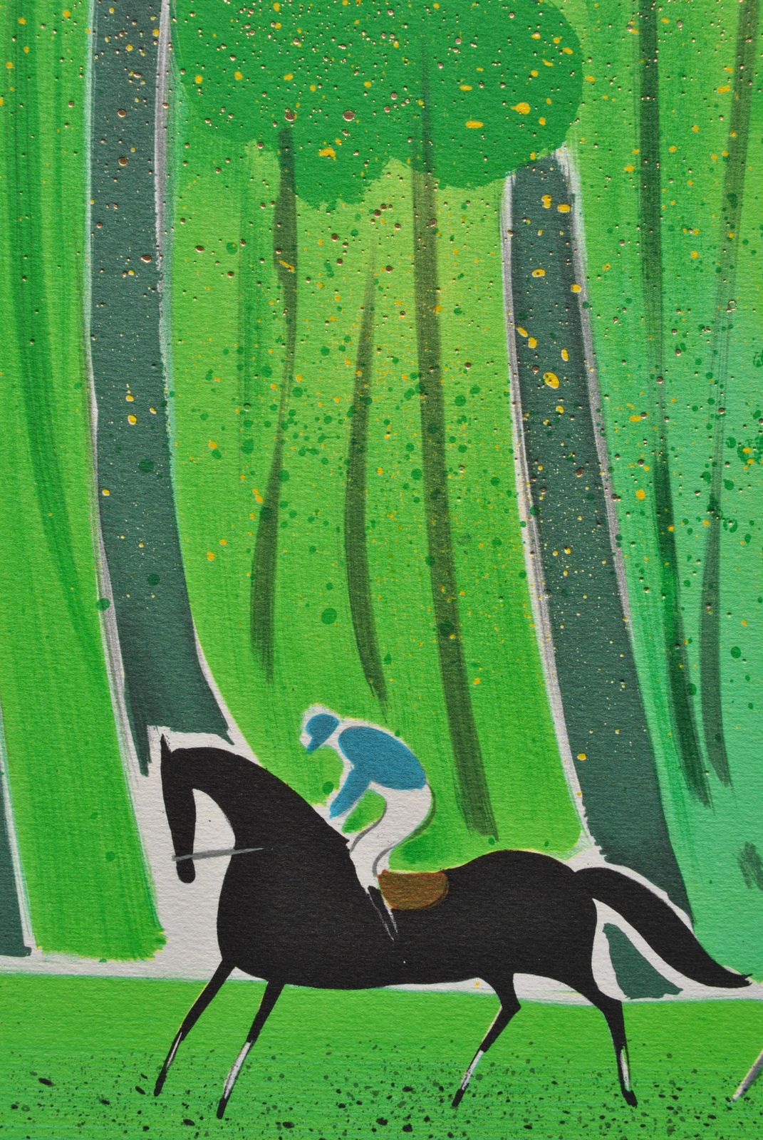 photo for sale Serge Lassushorses : Riders In Summer   Original Lithograph, Handsigned & Ltd /2501982