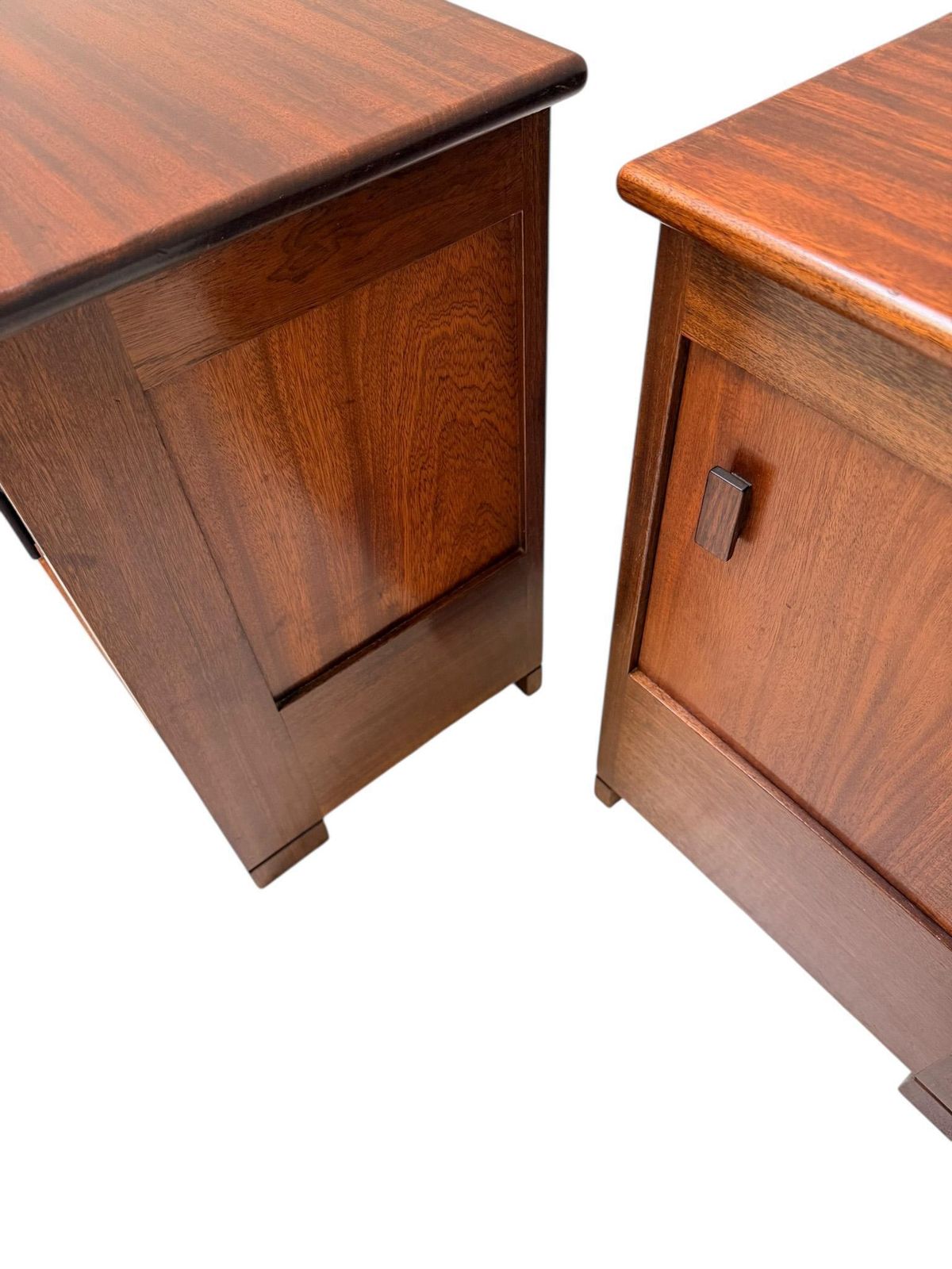 Art Deco Modernist Nightstands By J.A. Muntendam For L.O.V. Oosterbeek, 1920s photo vintage