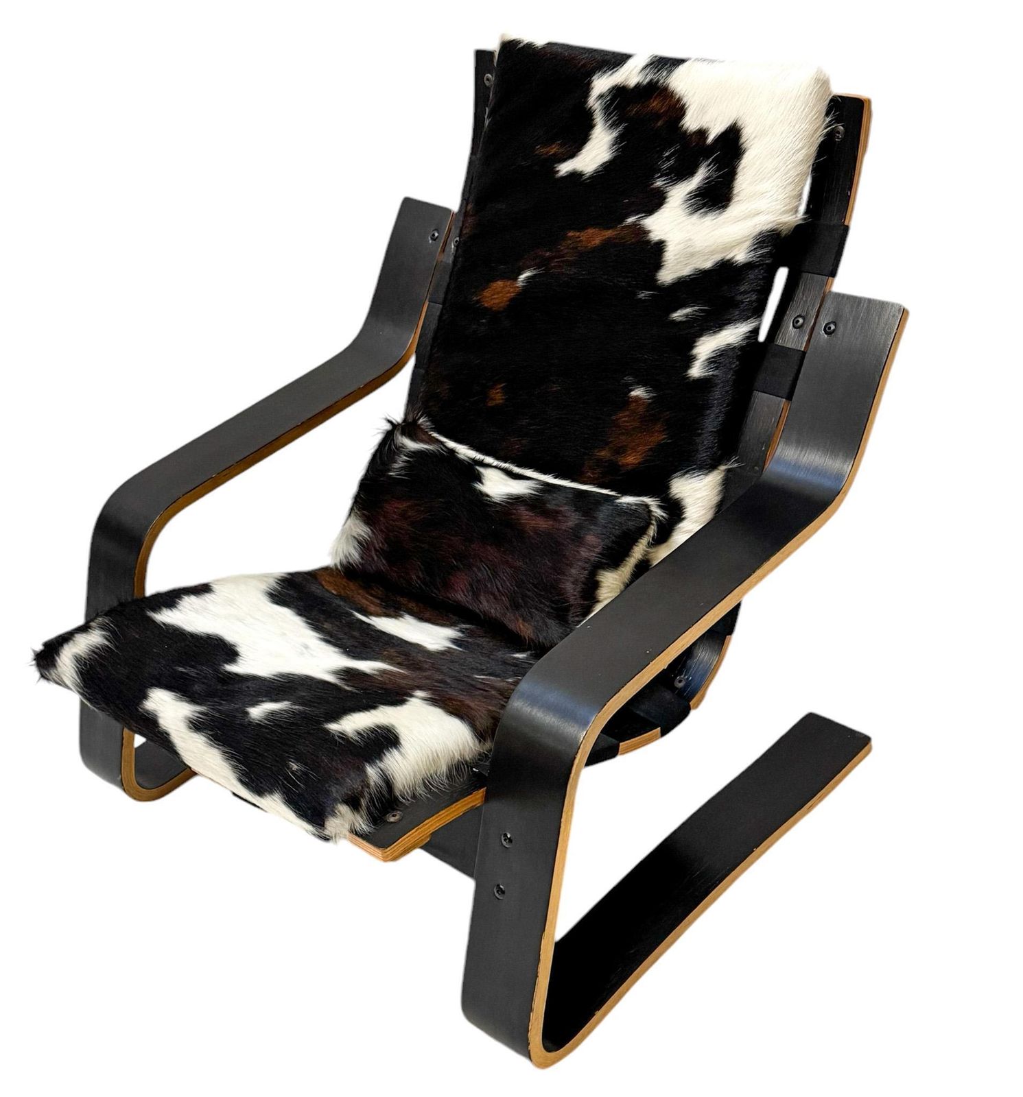 Mid Century Modern Sculptural Plywood Lounge Chair, The Netherlands 1970s photo for sale