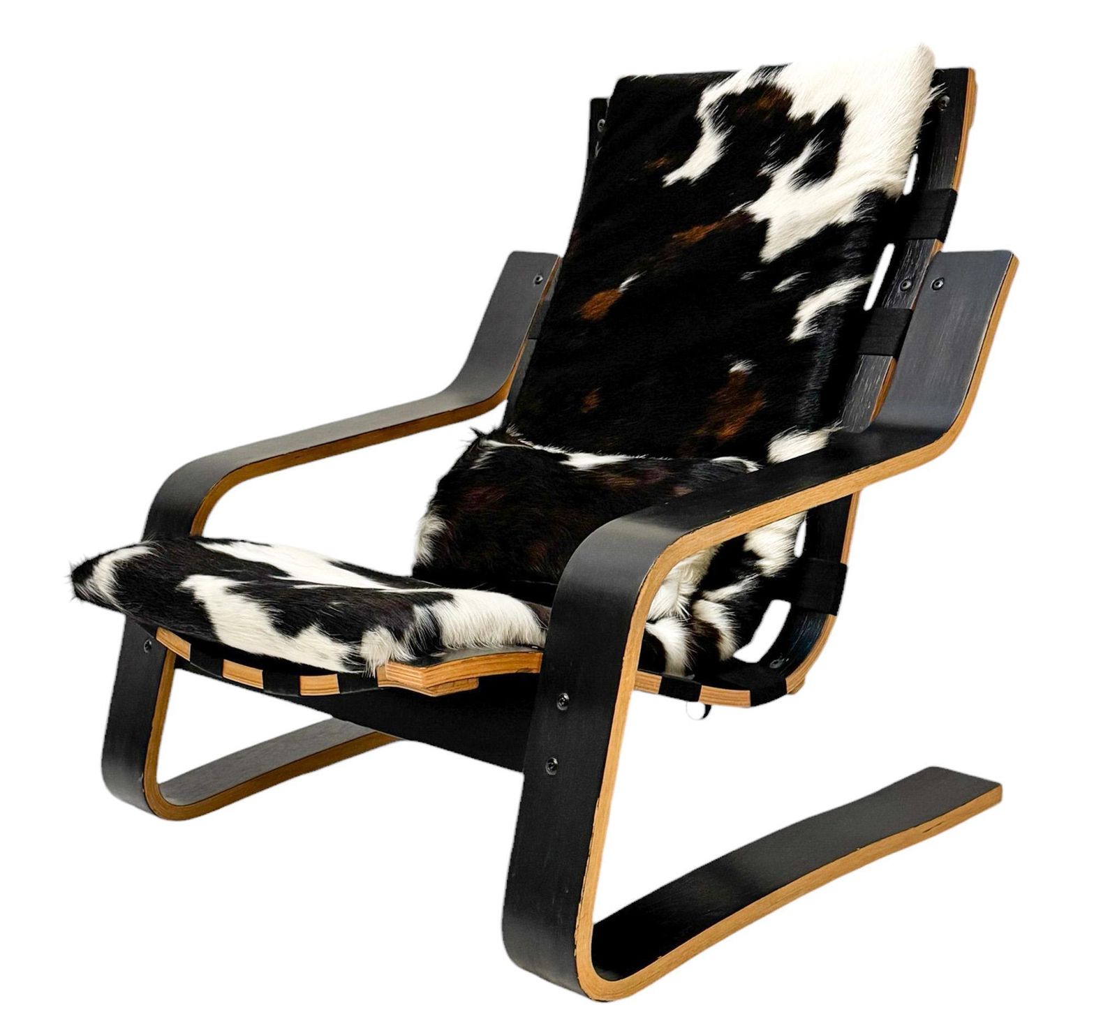 Mid Century Modern Sculptural Plywood Lounge Chair, The Netherlands 1970s photo Furniture