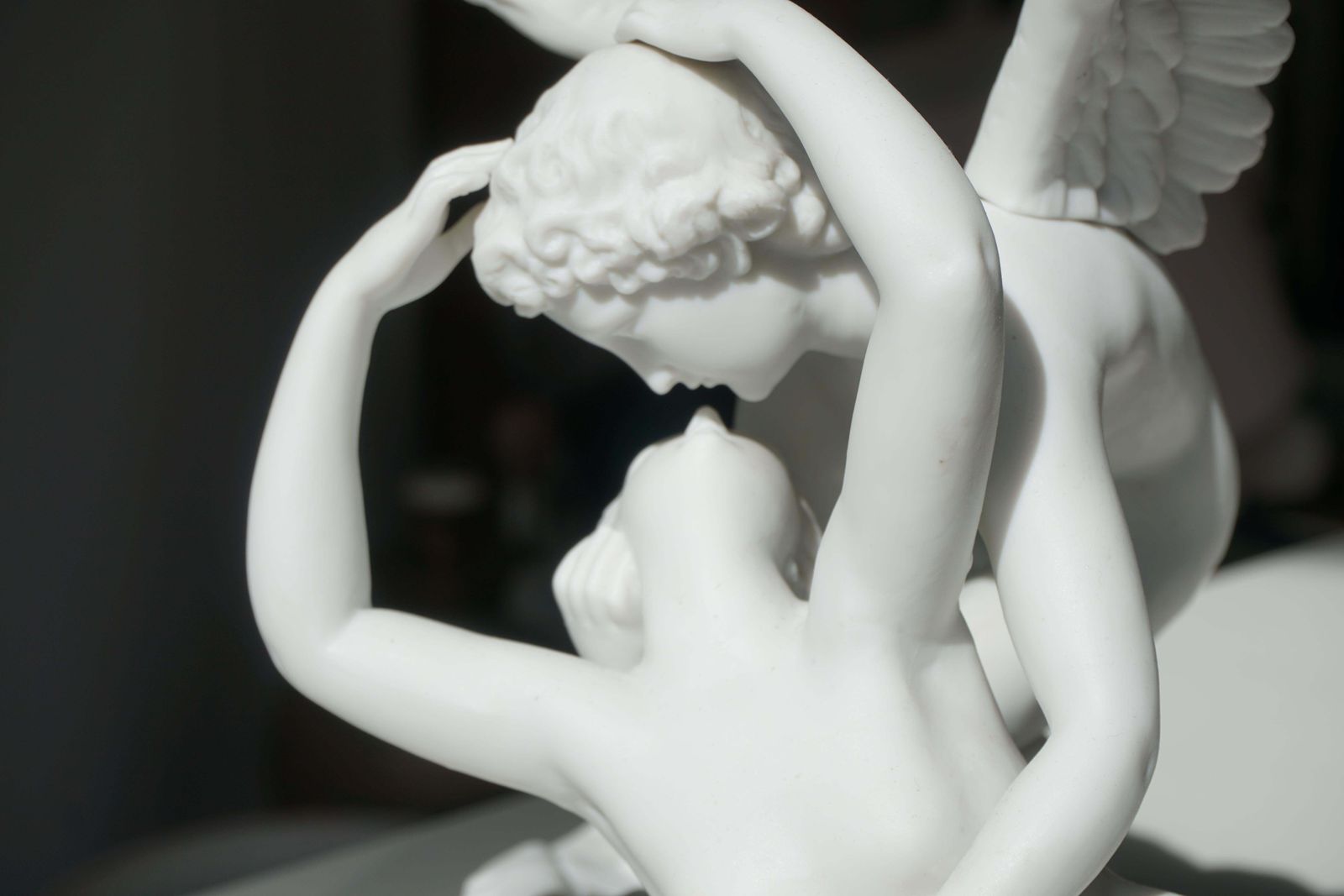 Italian Biscuit Porcelain “Psyche Revived By Cupid’s Kiss”, Circa 1900 photo 2623.0