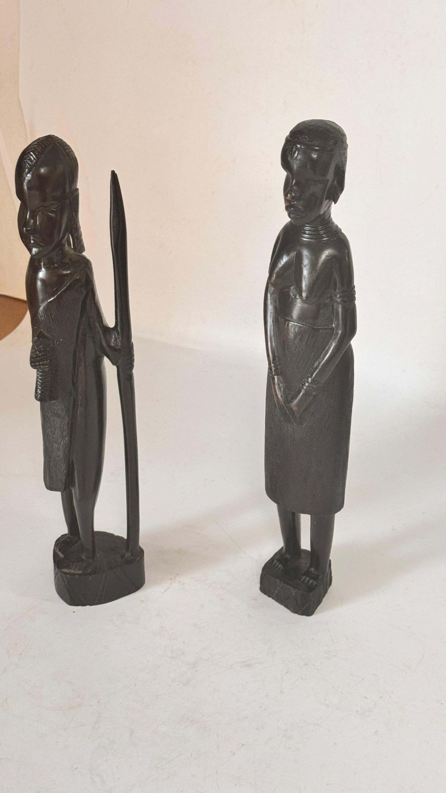 Pair Of African Sculptures — Heavy Hardwood, Primitivist Style photo 478.0