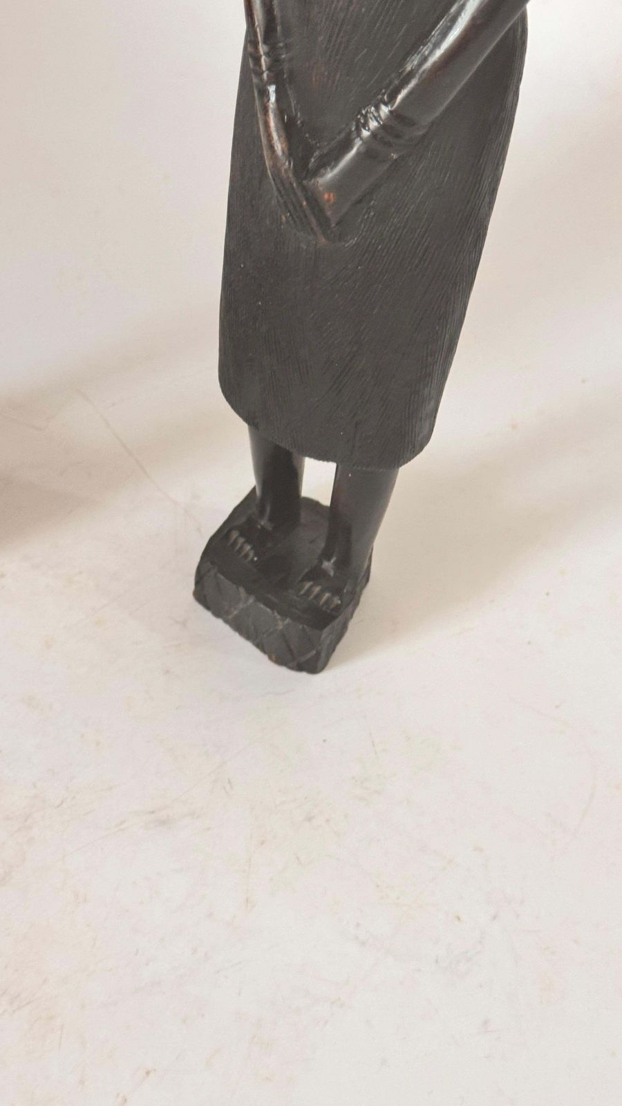 photo furniture Pair Of African Sculptures — Heavy Hardwood, Primitivist Style