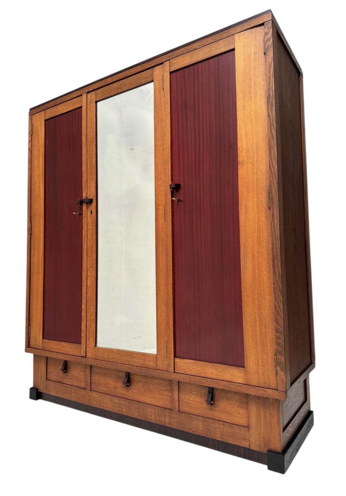 photo vinterior Art Deco Modernist Armoire Or Wardrobe By J.J. Zijfers Amsterdam, 1920s