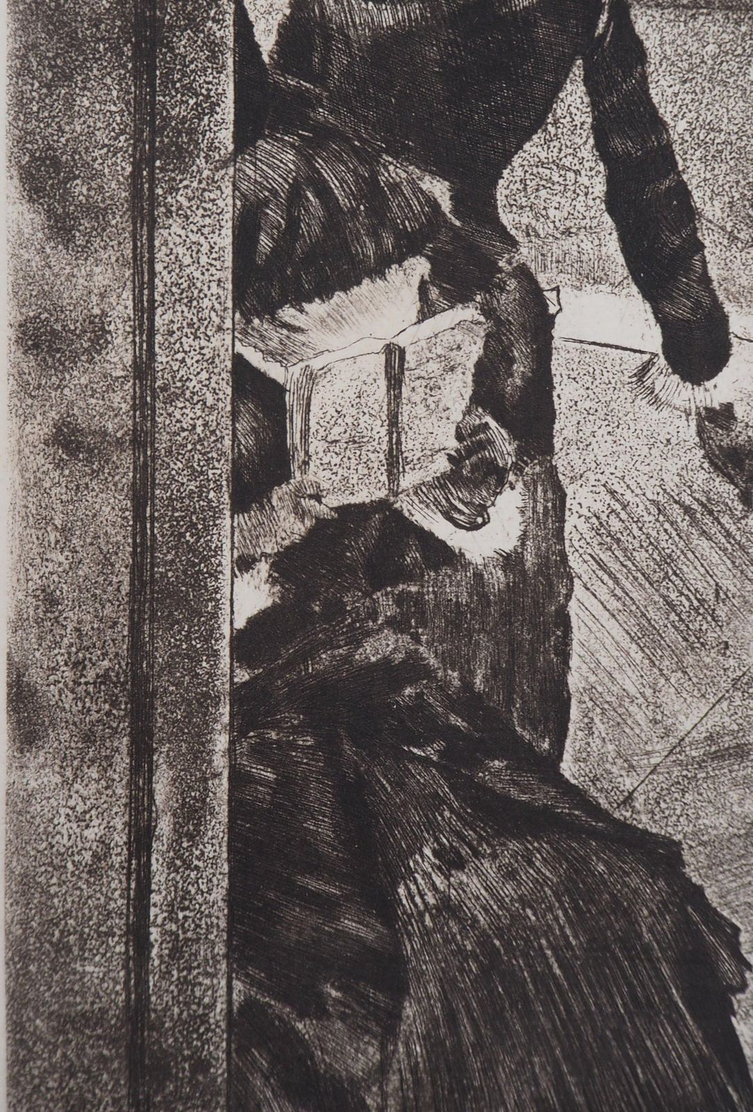 Edgar Degasmary Cassatt At The Louvre Museum   Original Etching (Delteil #29)1880 photo 1591.0