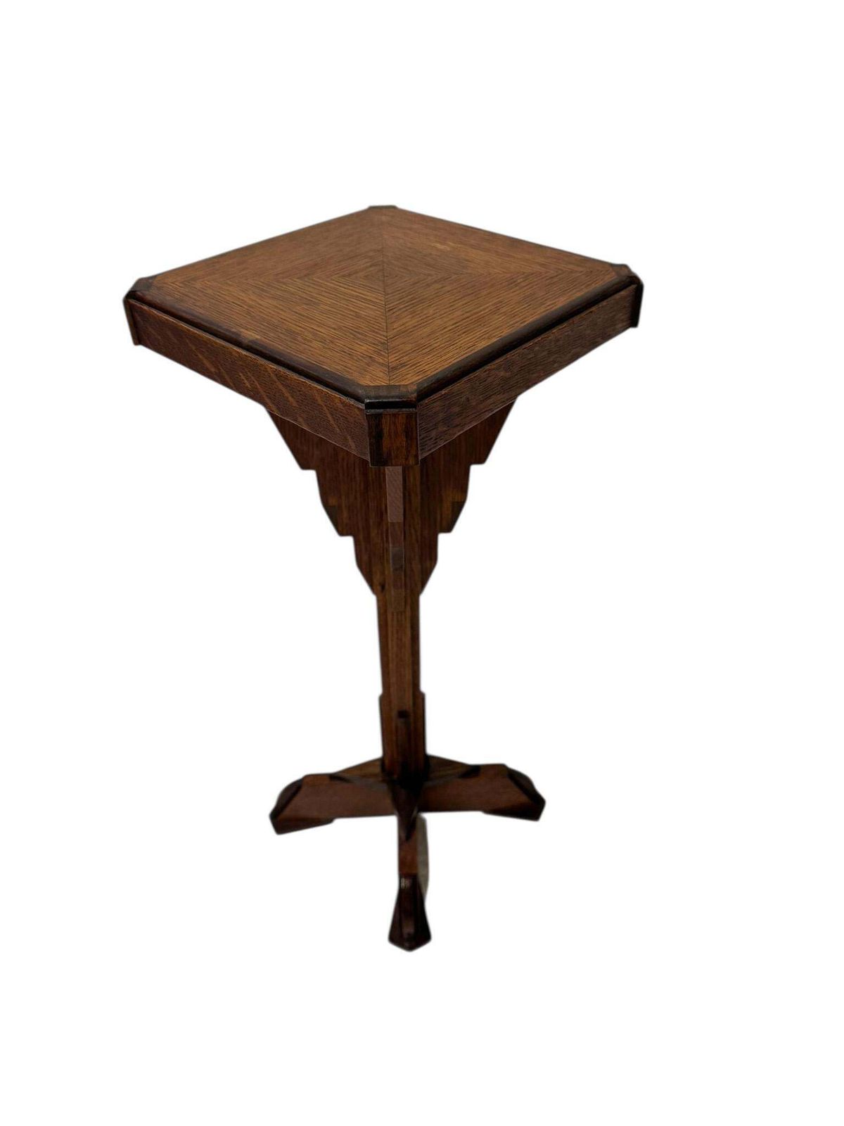 Art Deco Amsterdamse School Petite Pedestal Table, 1920s photo buy