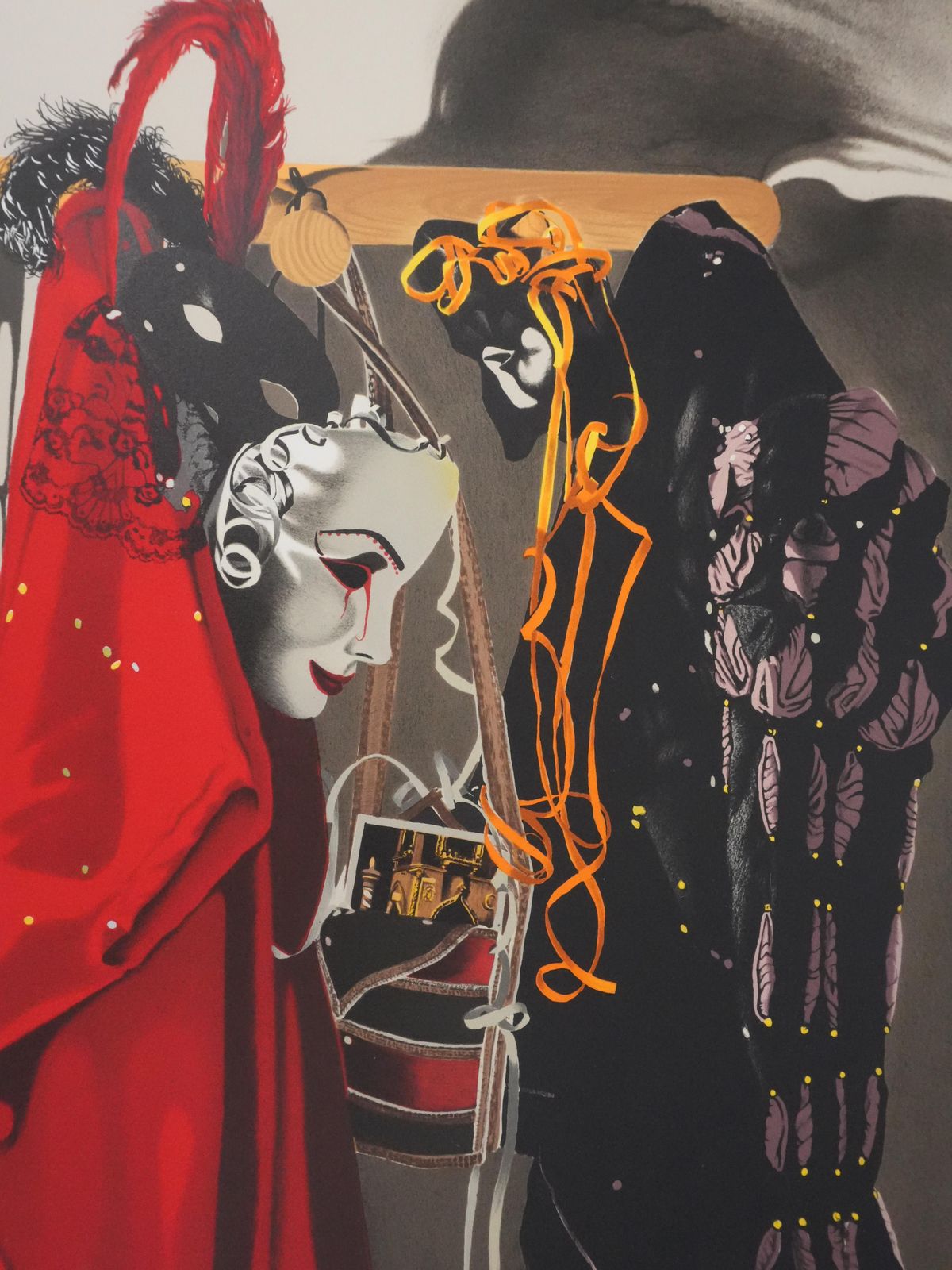 Nadine Le Princevenetian Costumes   Original Handsigned Lithograph photo Art