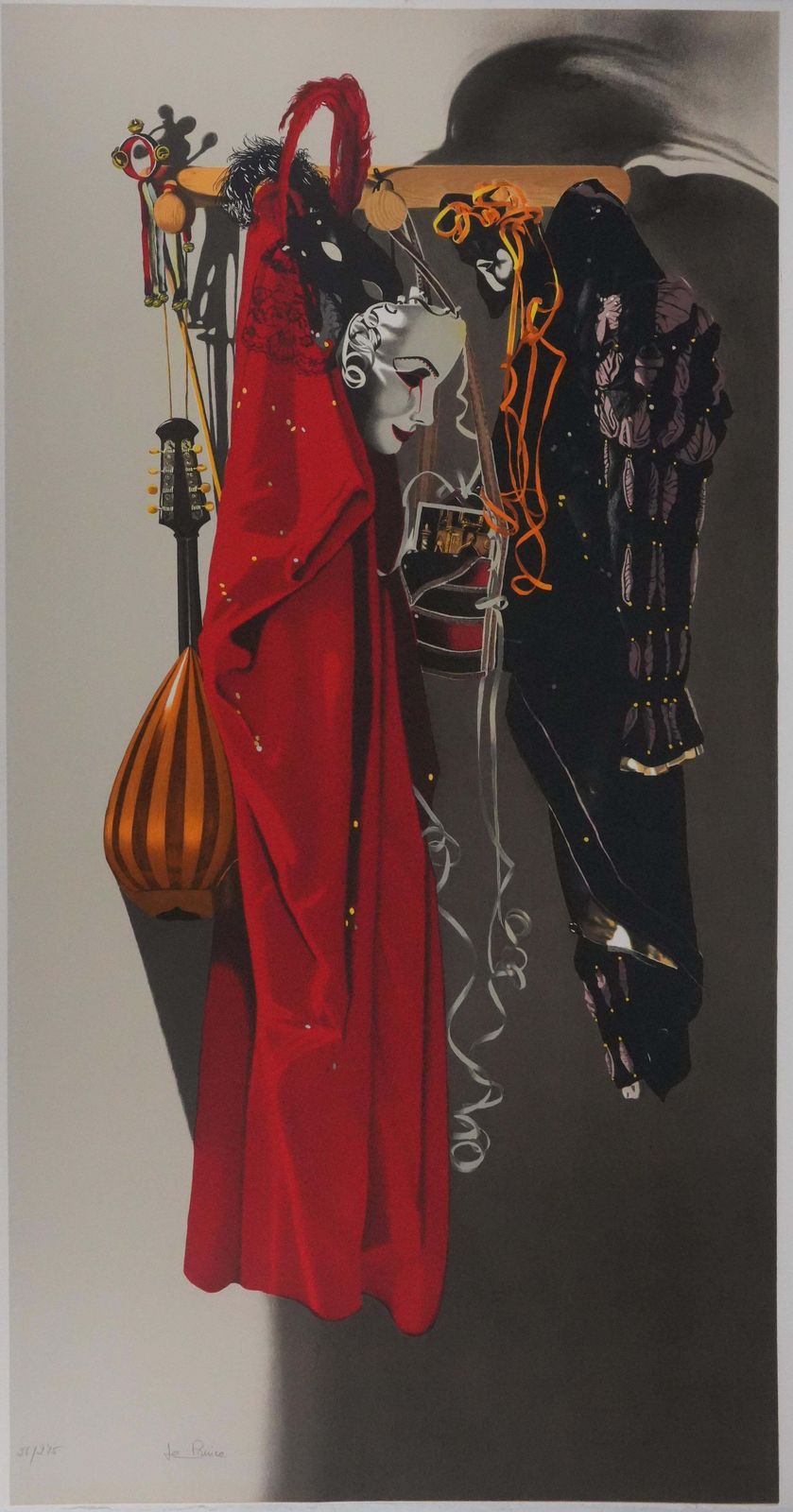 Nadine Le Princevenetian Costumes   Original Handsigned Lithograph photo 104.0