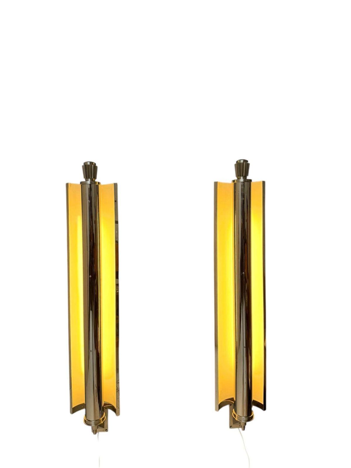 photo for sale Art Deco Extra Large Pair Of Wall Lights Or Sconces France, 1930s