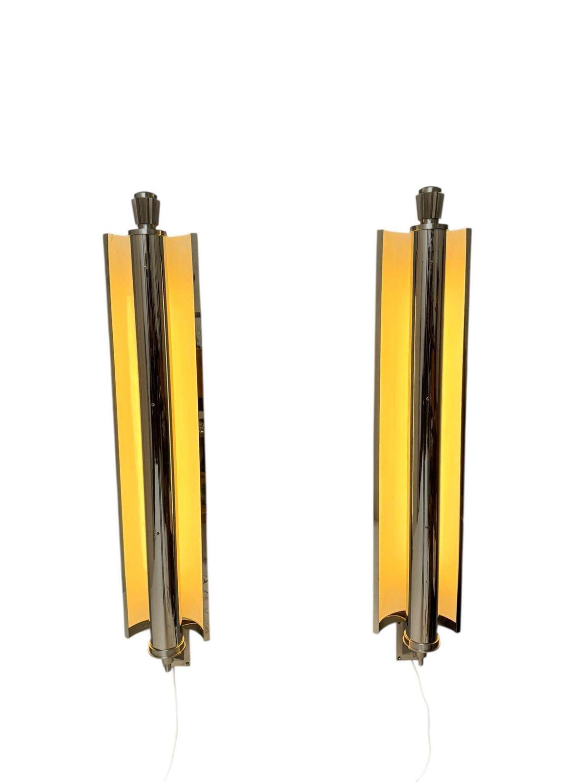 Lighting Art Deco Extra Large Pair Of Wall Lights Or Sconces France, 1930s photo