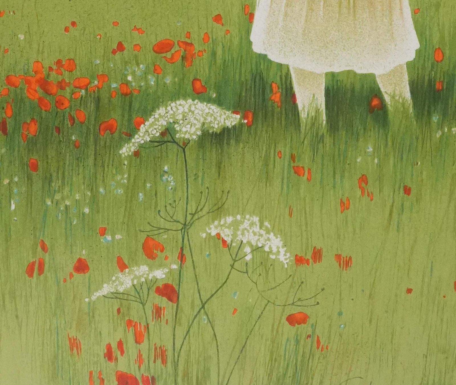 Yves Gannein The Poppy Field   Original Lithograph Signed photo buy