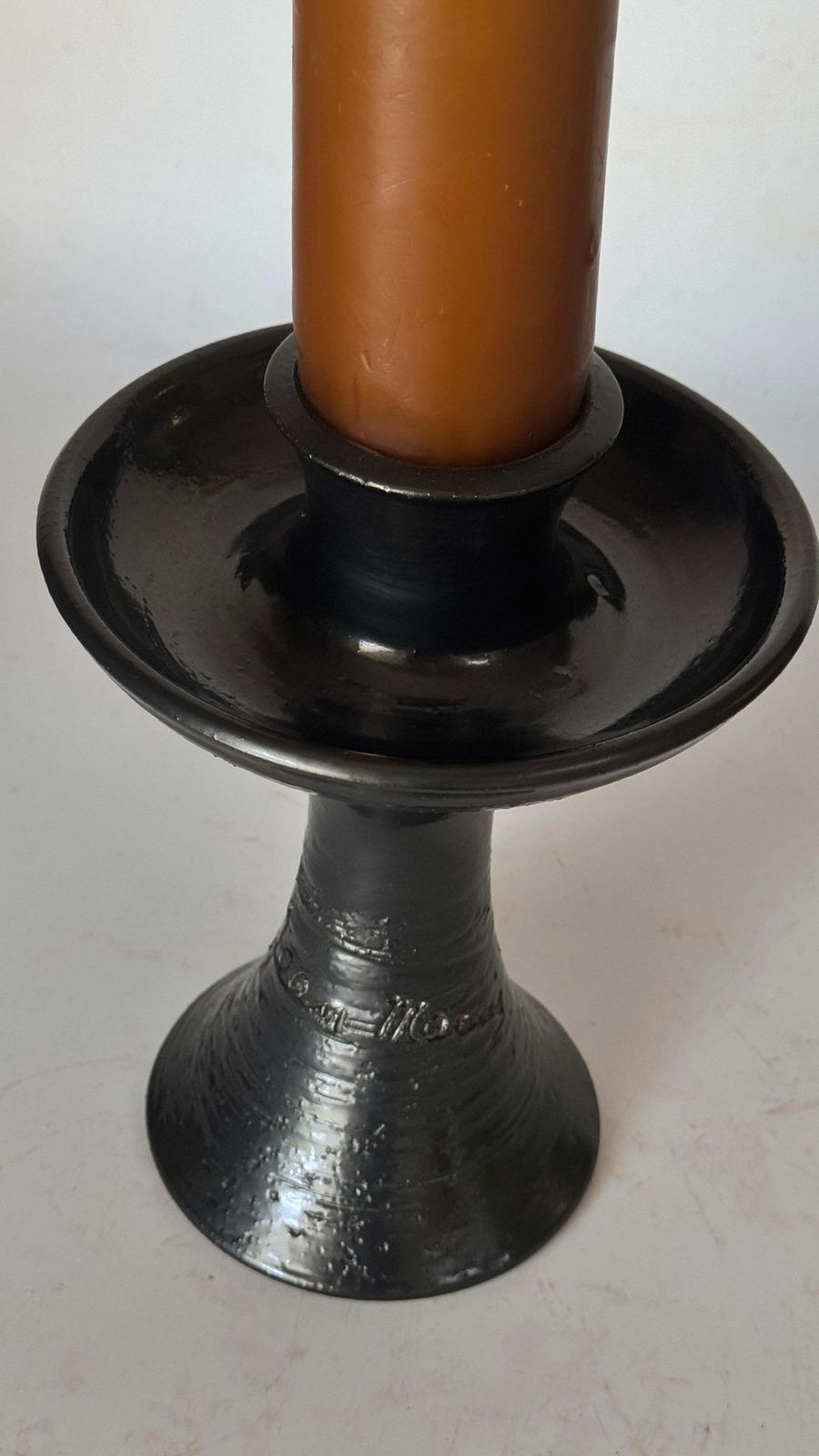 photo furniture Ceramic Candleholder By Jean Marais – Signed – France, 1960s