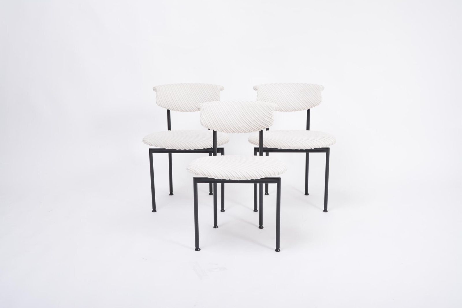 White Dutch Alpha Chairs By Rudolf Wolf For Meander, 1960s, Set Of 3 photo furniture