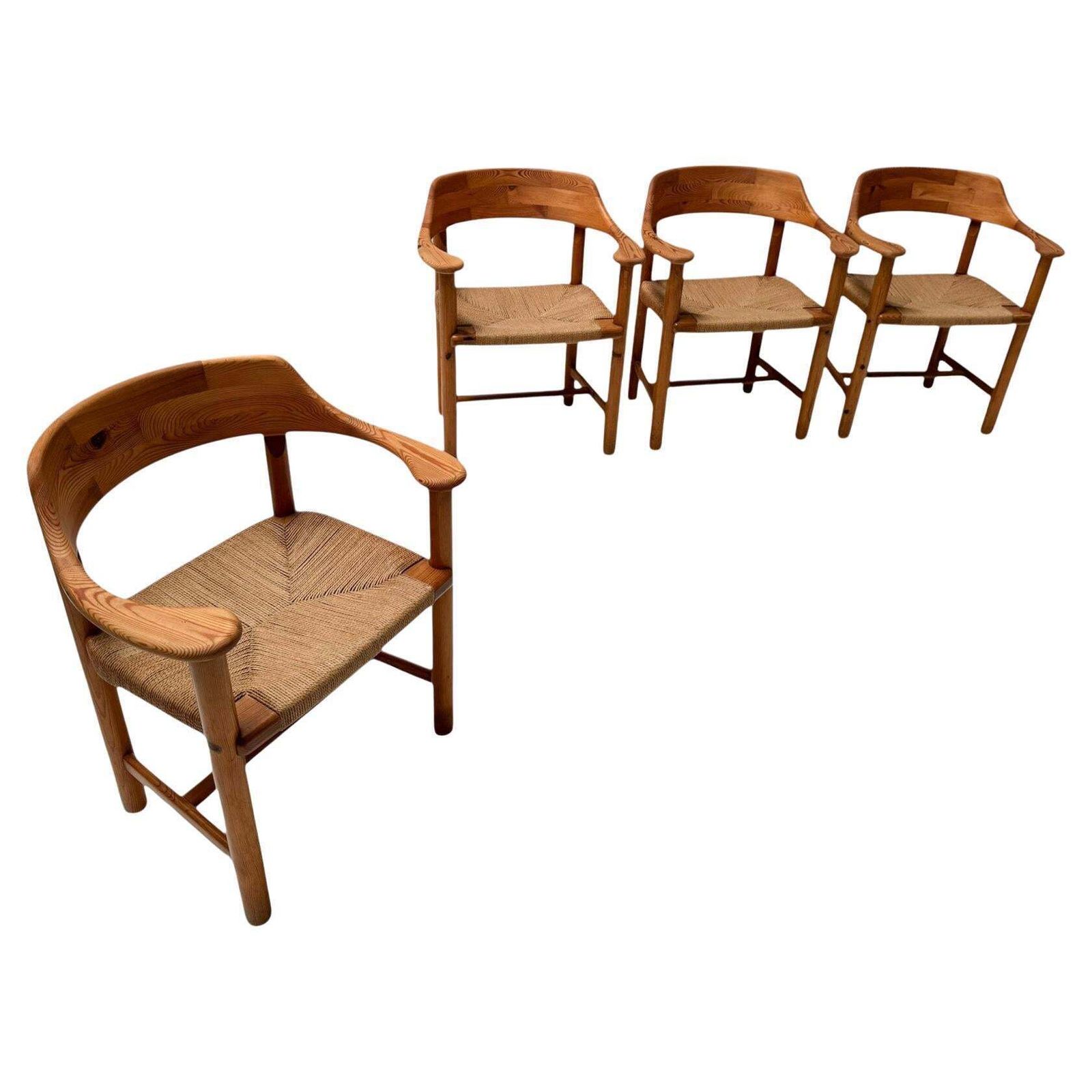 Four Mid Century Modern Armchairs By Rainer Daumiller, 1970s
