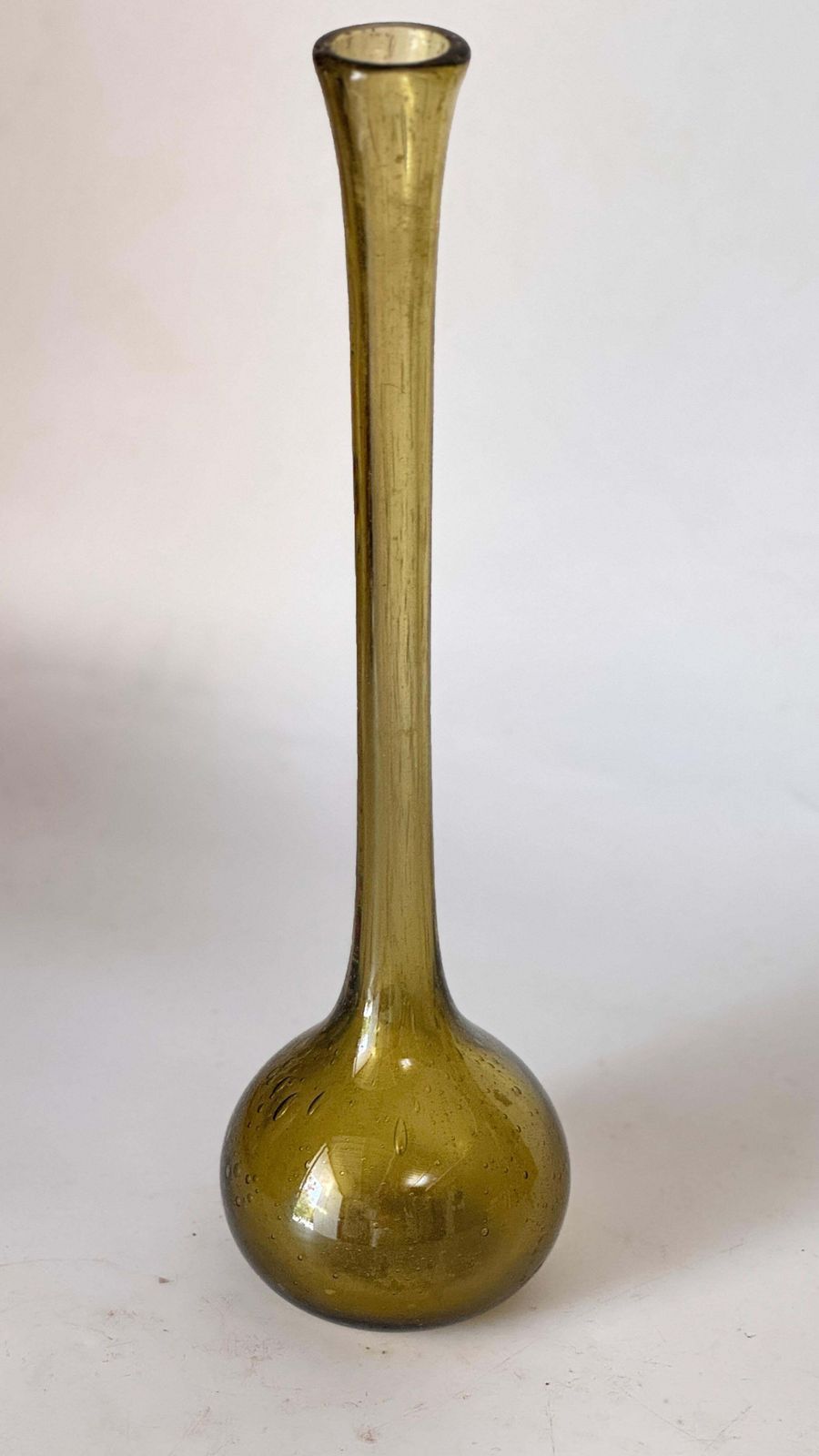 Tall Bubble Glass Bud Vase – Biot, France – 1960s photo 478.0