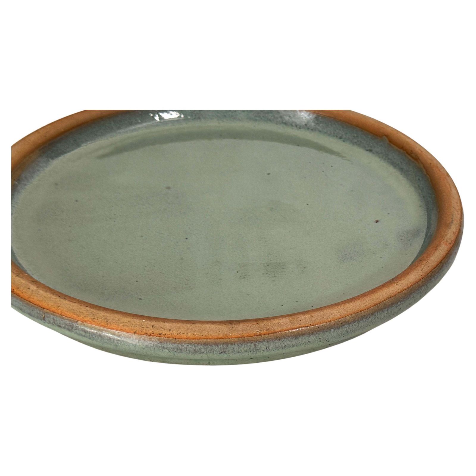Heavy Glazed Pottery Dish – France, 1970s – Blue Green Tones, Ibiza/Formentera photo Home Decor