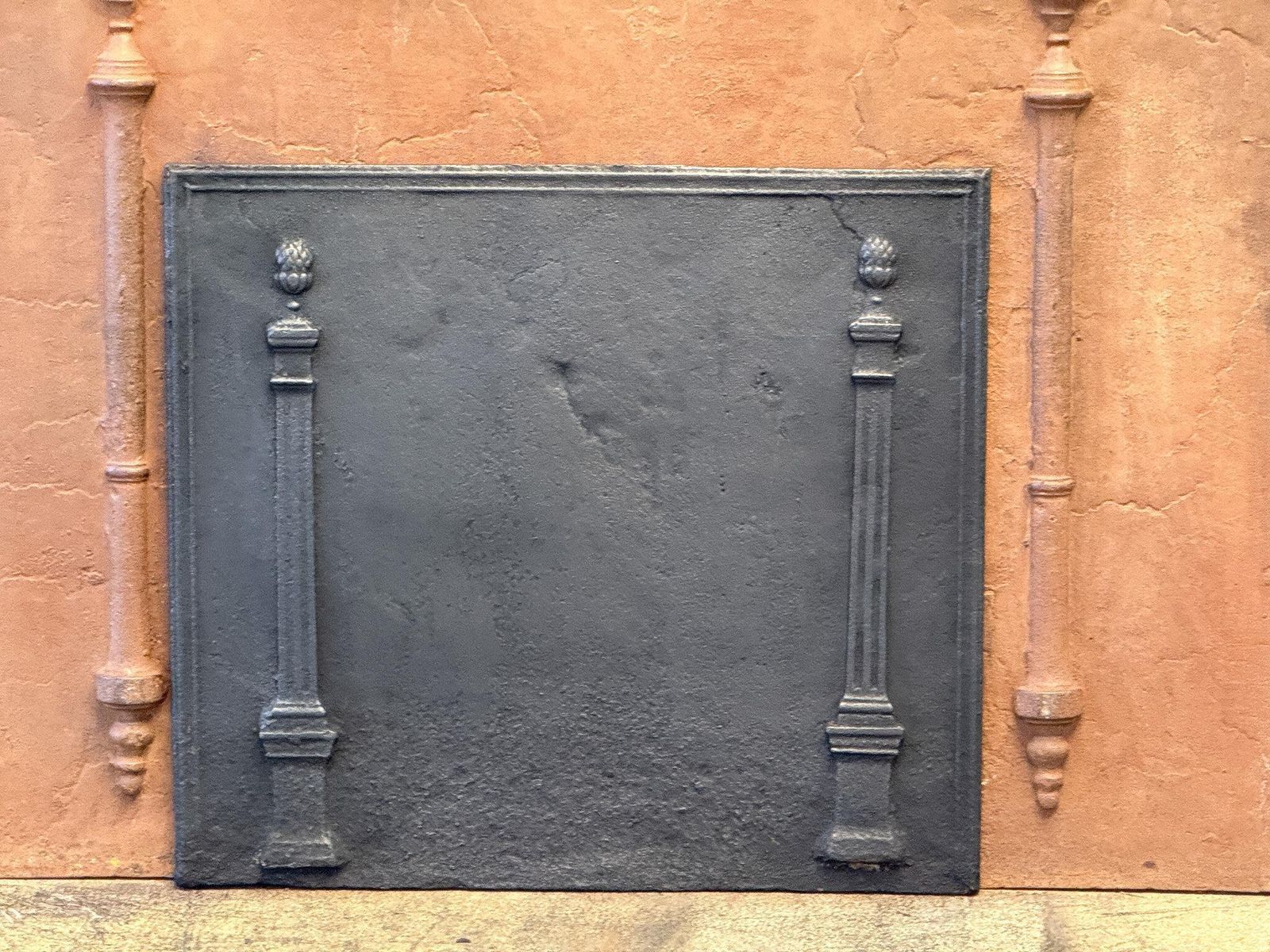 Antique French 'Pillars Of Freedom' Fireback / Backsplash, Early 19th C. photo furniture