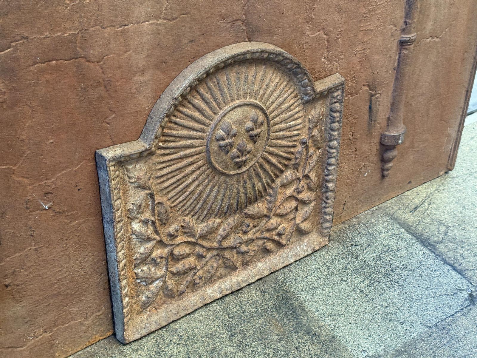 20th Century Louis XIV Style 'Arms Of France' Fireback / Backsplash photo vintage