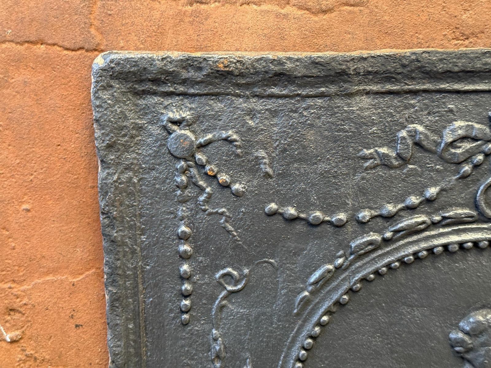 19th Century French 'Cupid' Fireback / Backsplash, Neoclassical Period. photo buy