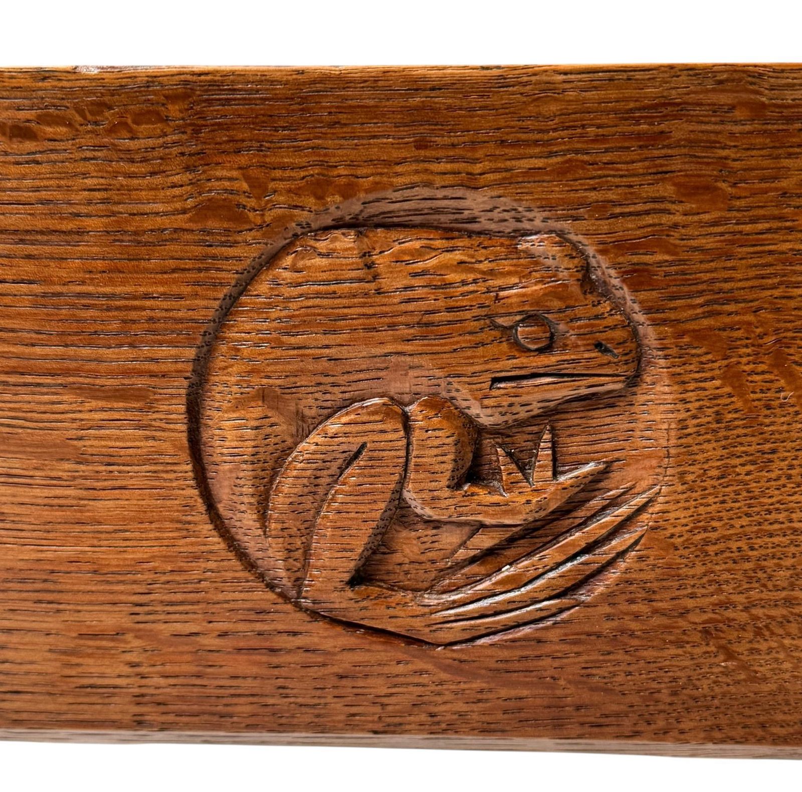 Arts & Crafts Wall Mirror With Hand Carved Frogs By Kobus De Graaff, 1900s photo vinterior