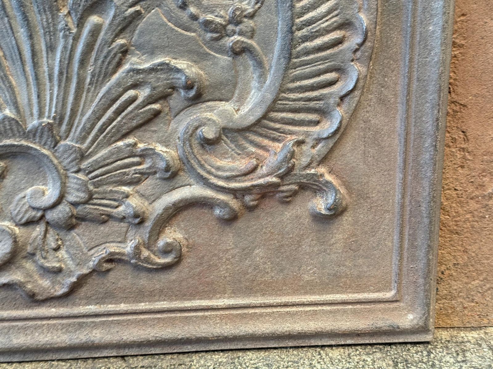 342.0 French Napoleon III Style Fireback / Backsplash, 20th Century photo
