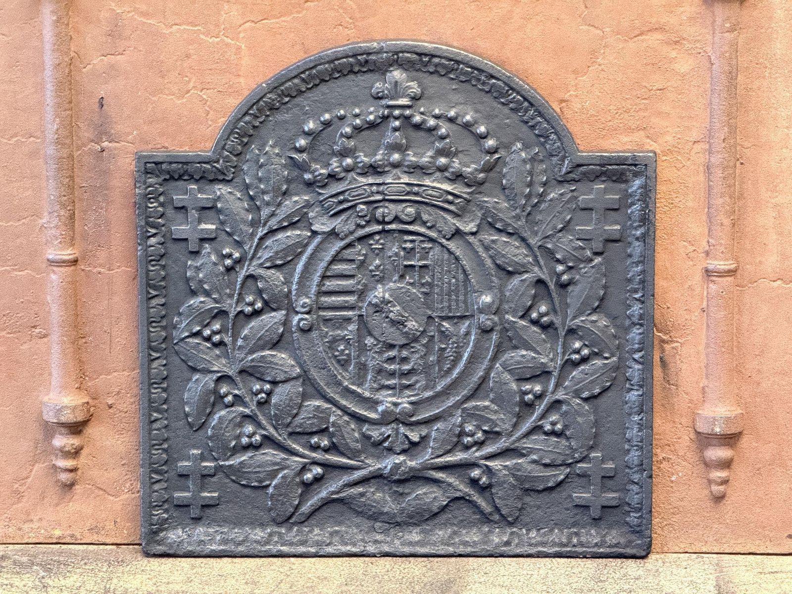 French 'Arms Of Lorraine' Fireback, Louis XV Period photo furniture