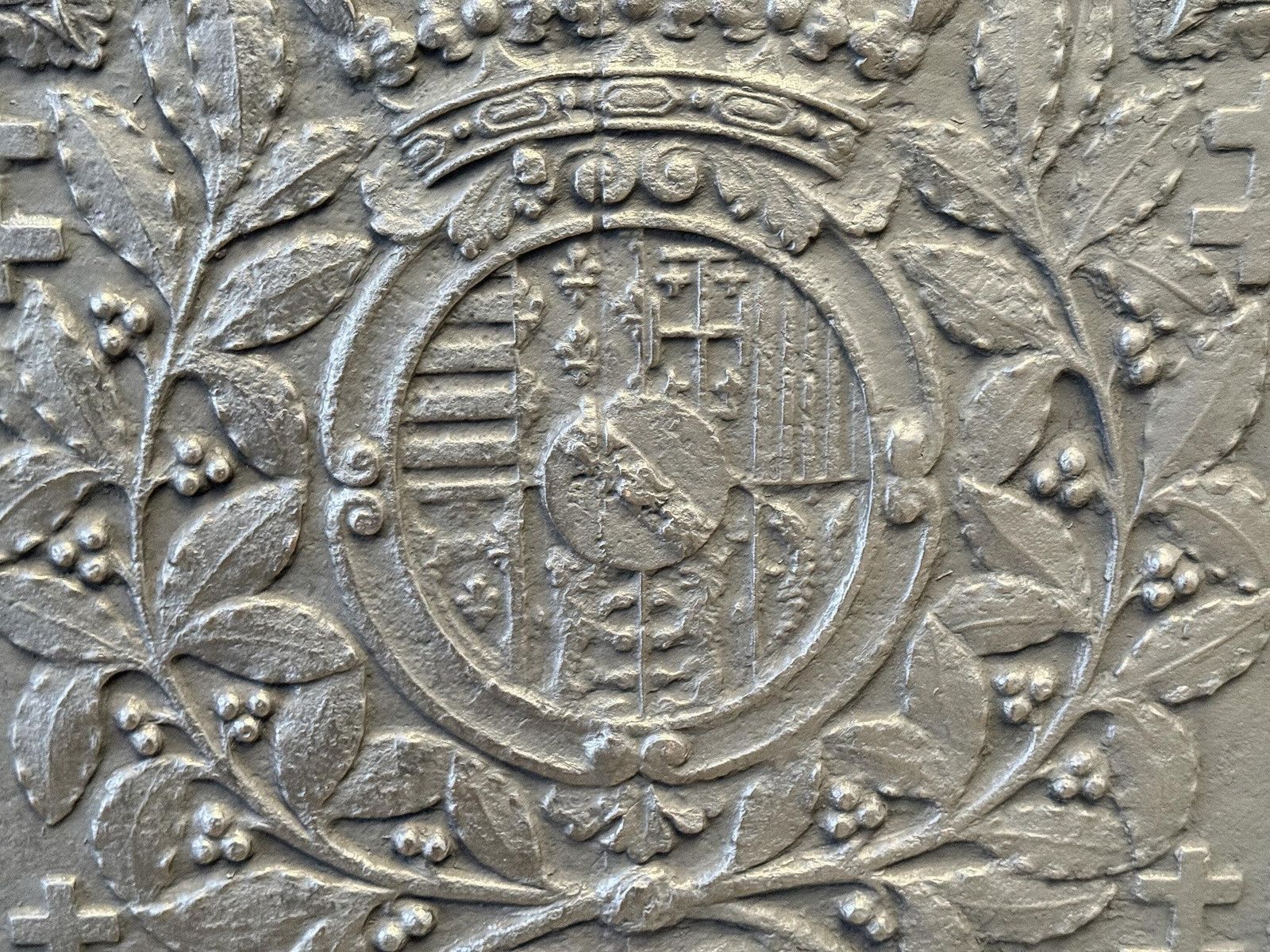 photo furniture French 'Arms Of Lorraine' Fireback, Louis XV Period