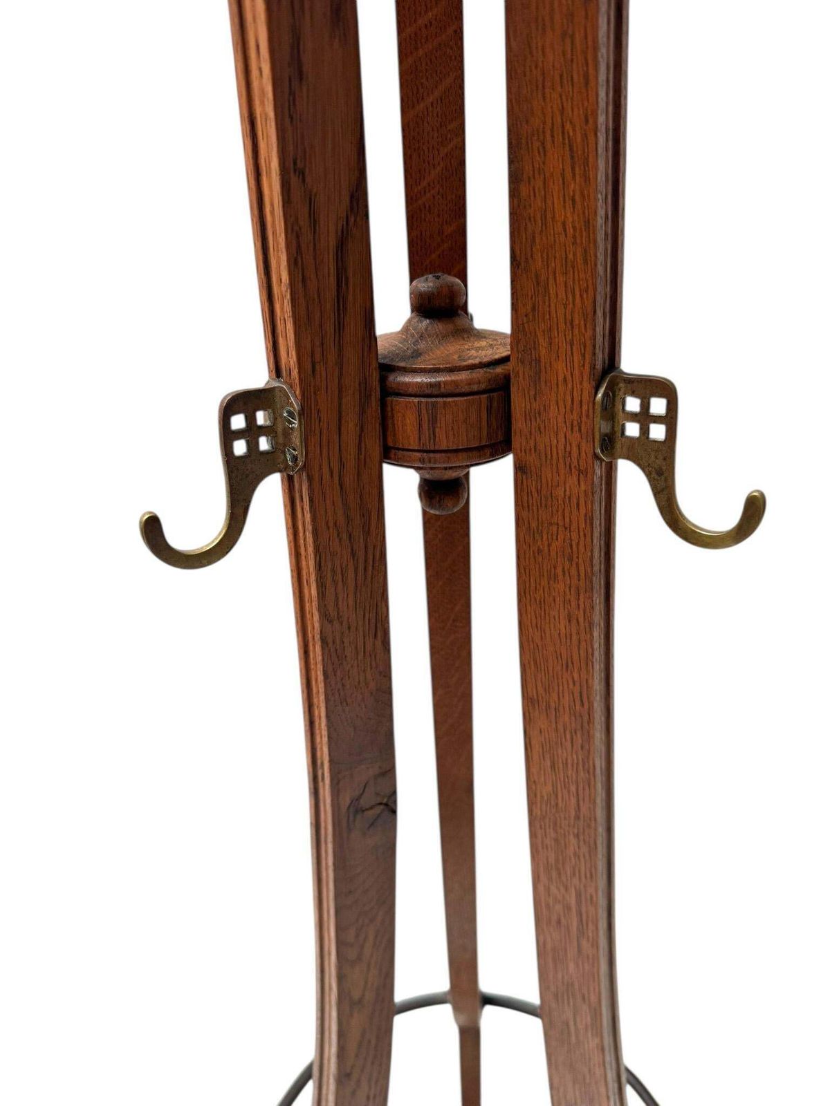 photo furniture Arts & Crafts Coat Stand Or Porte Manteau With Rotating Top, 1900s