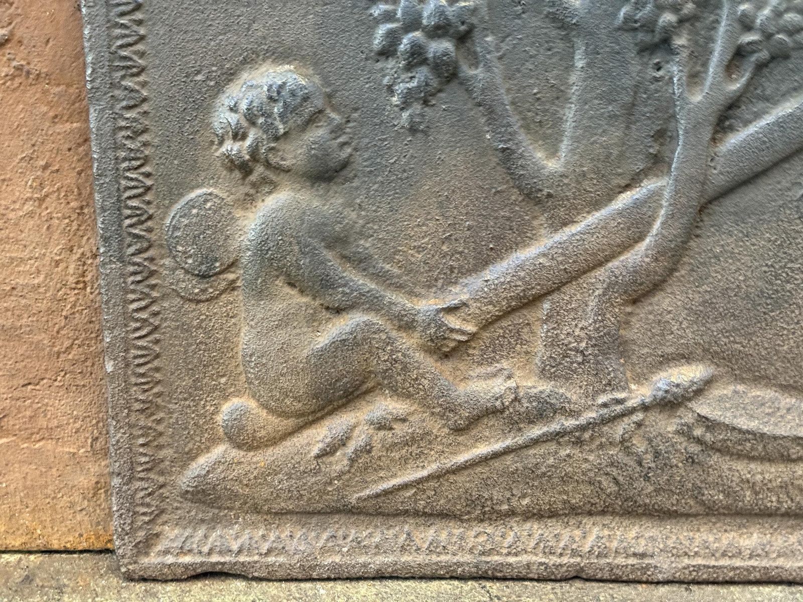 Home Fixtures 19th Century French Napoleon III Period 'Cupids' Fireback / Backsplash photo