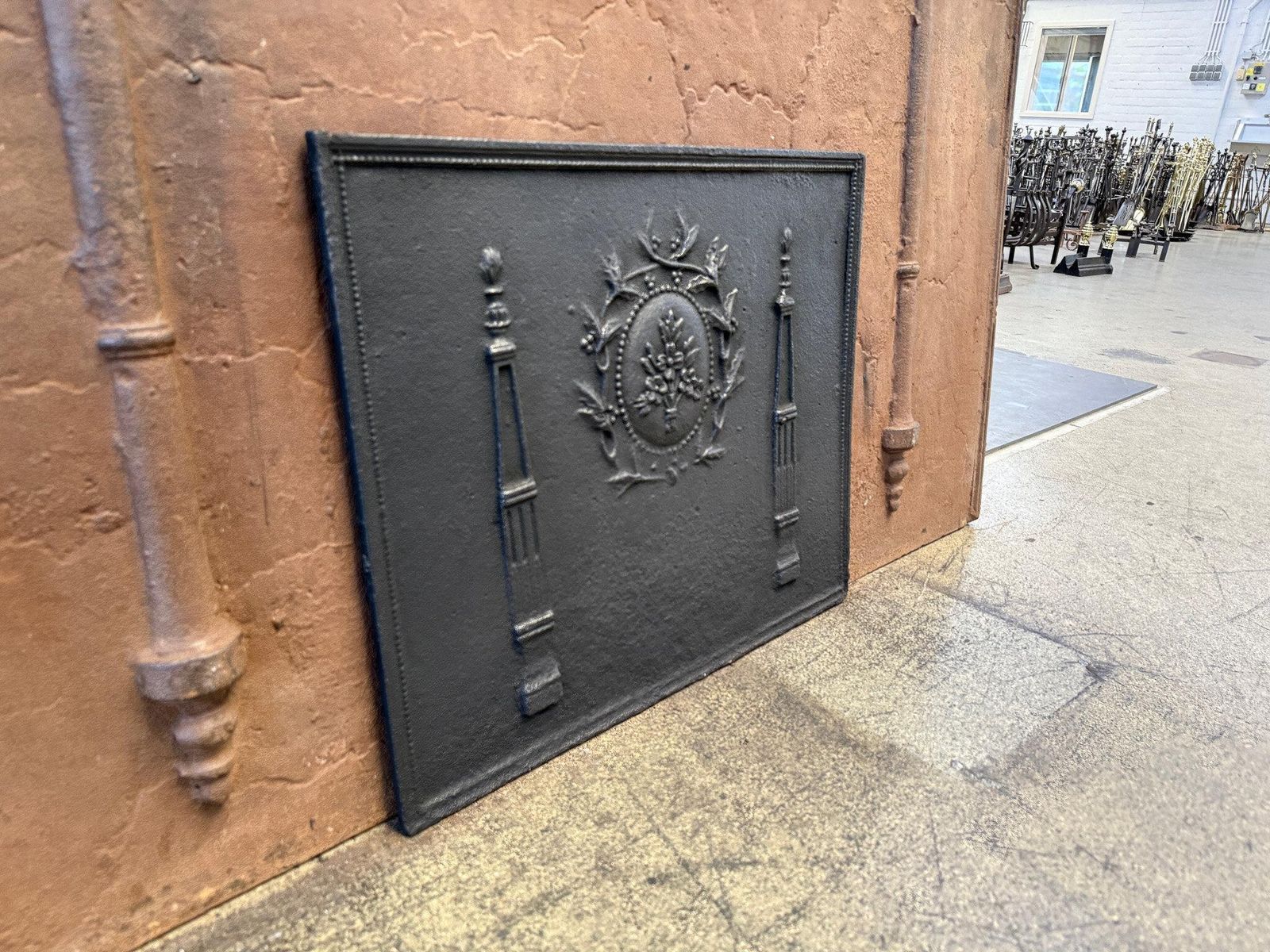 photo vinterior French Neoclassical Fireback / Backsplash, Early 19th Century Period