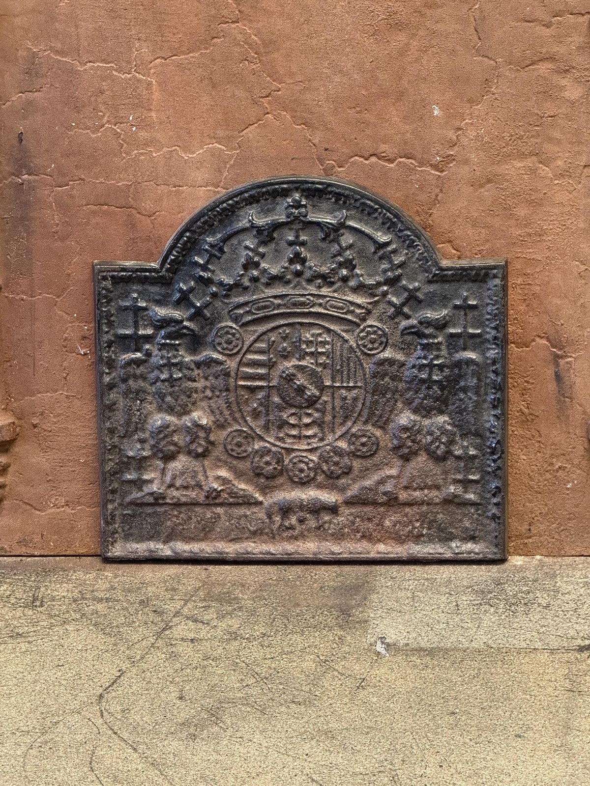 20th Century 'Arms Of Loraine' Fireback / Backsplash, Louis XIV Style photo 325.0