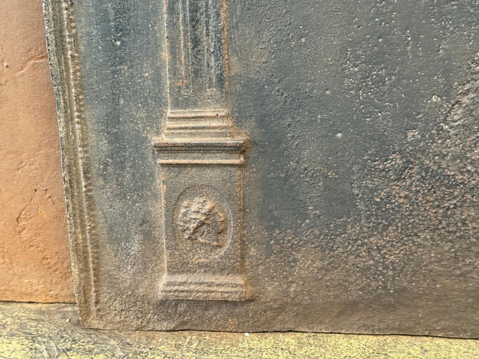 French 'Neoclassical' Fireback / Backsplash, Early 19th Century photo vinterior