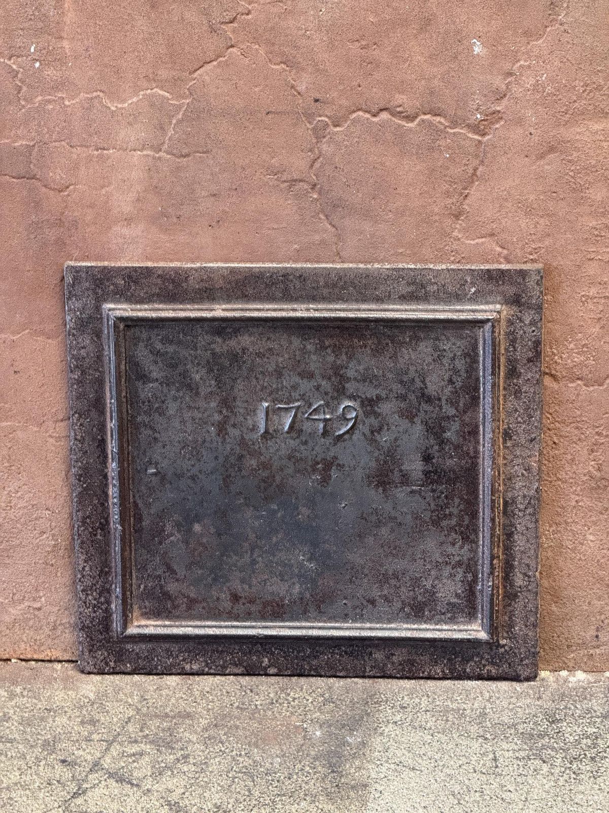 photo for sale French Louis XV Period 'Year' Fireback / Backsplash, Dated 1749