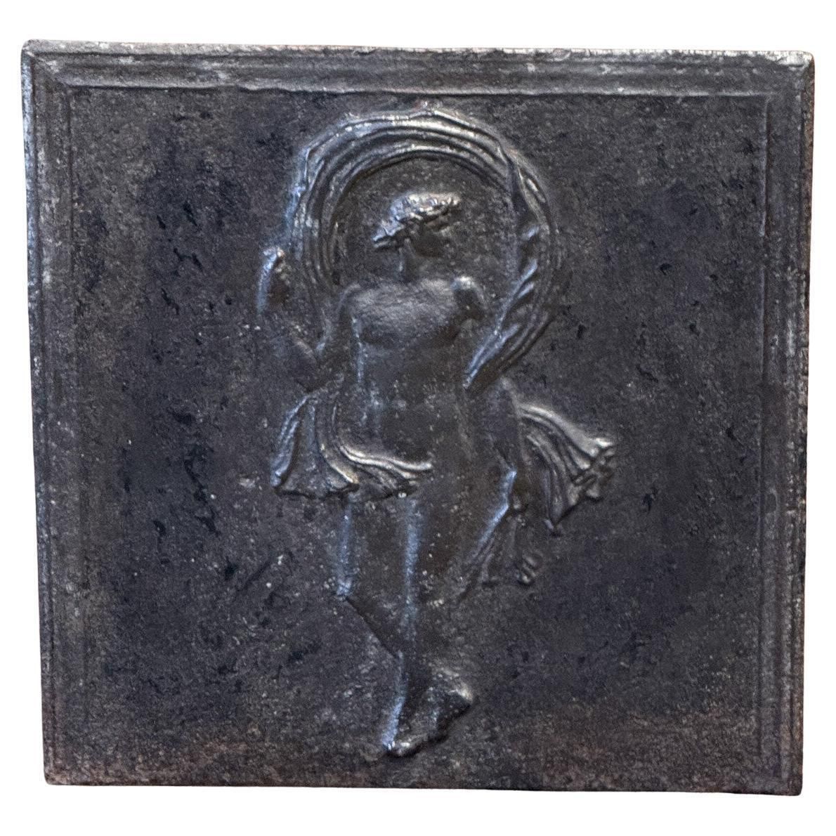 French Napoleon III 'Man' Fireback / Backsplash, 19th Century, Victorian Period