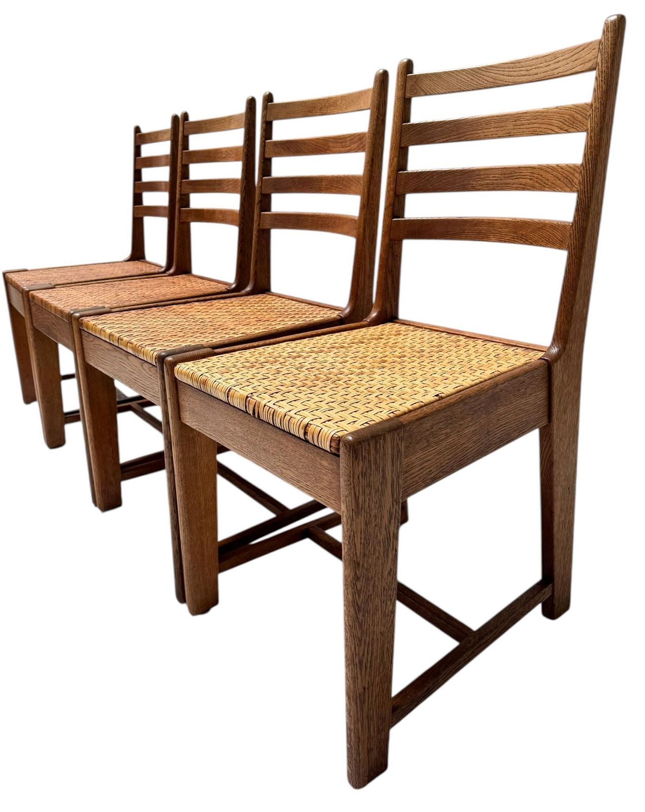 photo for sale Four Modernist Art Deco Dining Room Chairs By Bas Van Pelt For My Home, 1930s