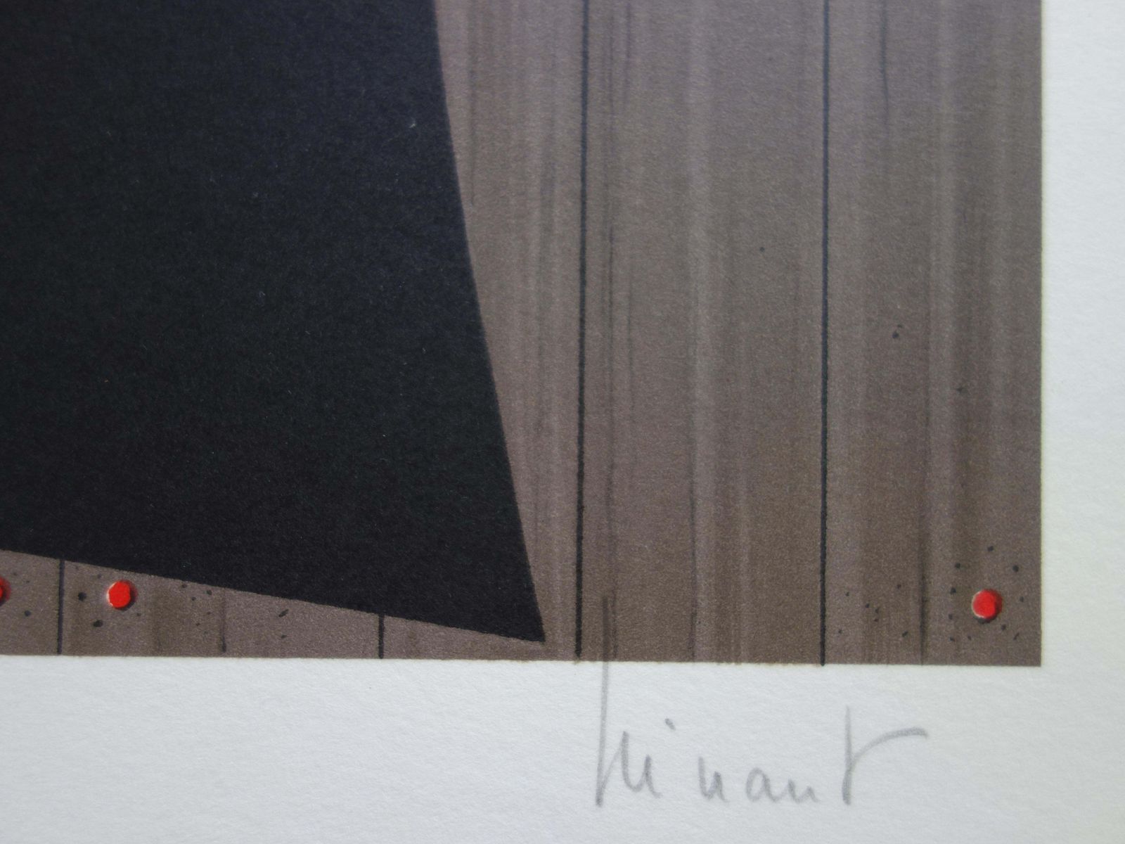 Jean Pierre Henautsurrealist Beach   Original Handsigned Lithograph photo furniture