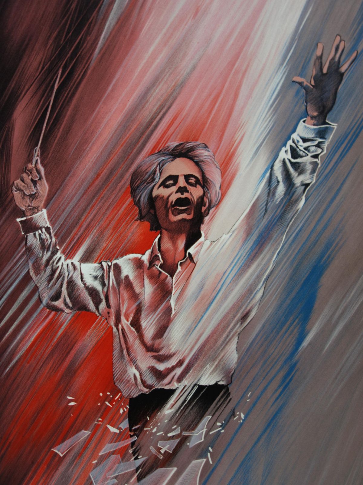 Pierre Jean Couarrazethe French Conductor   Original Handsigned Lithograph photo Art