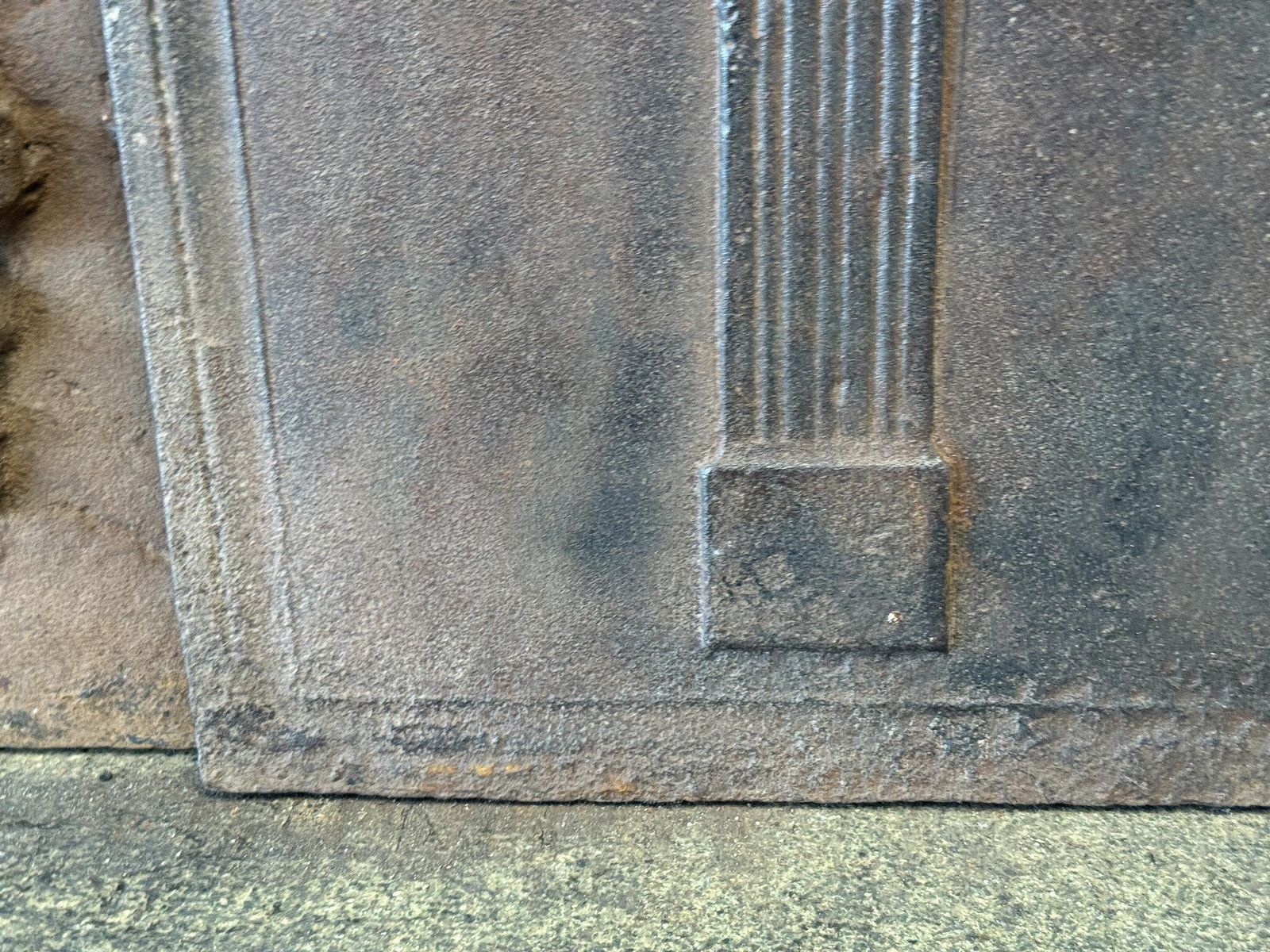 French 'Pillars Of Freedom' Fireback / Backsplash, Neoclassical Period, 19th C. photo buy