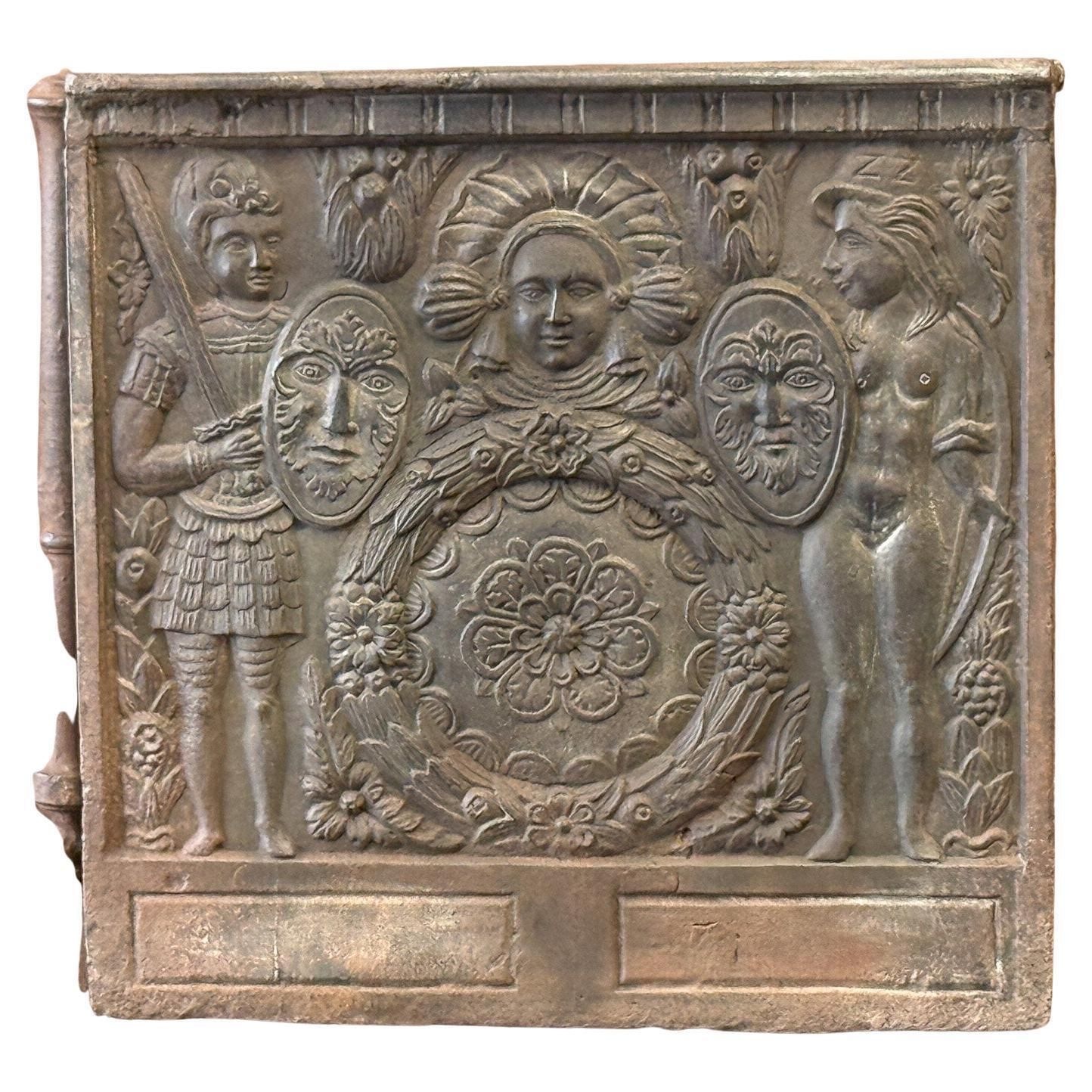 French Coat Of Arms Fireback / Backsplash, Napoleon III Style photo furniture
