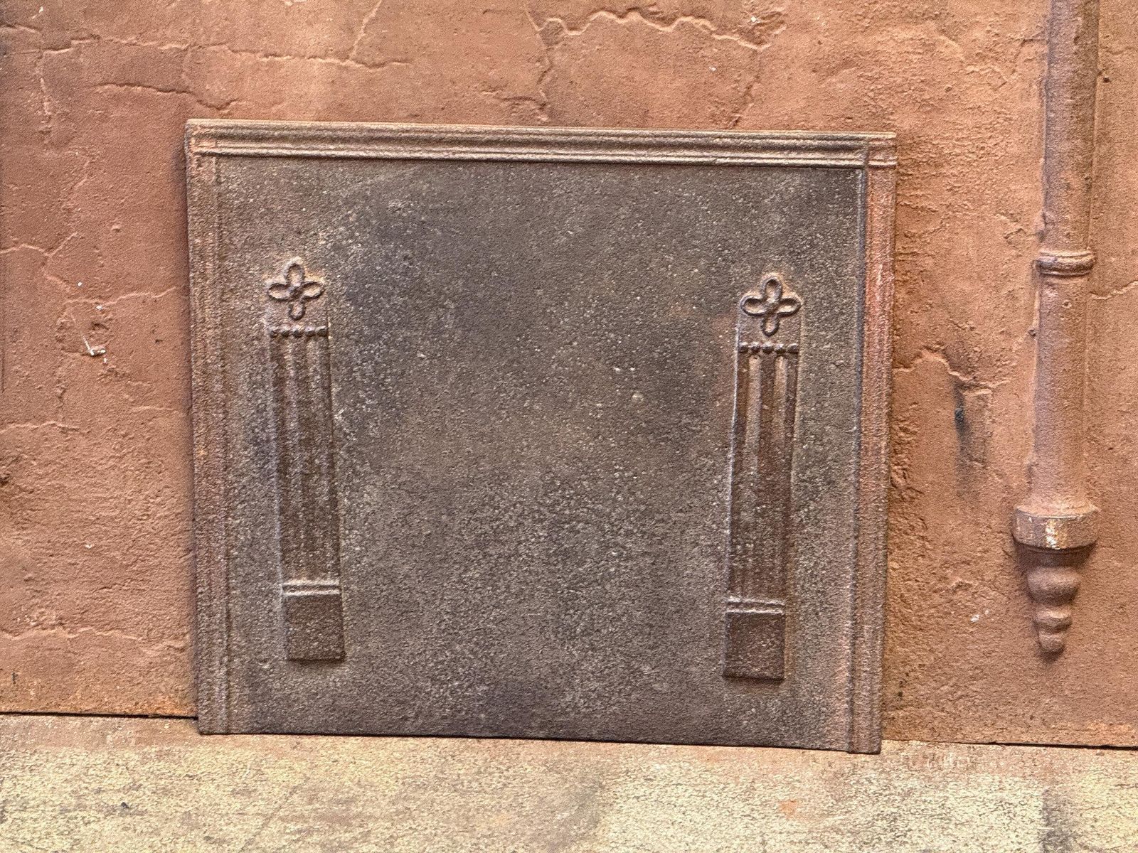French 'Pillars Of Freedom' Fireback / Backsplash, 18th   19th C., Neoclassical photo buy