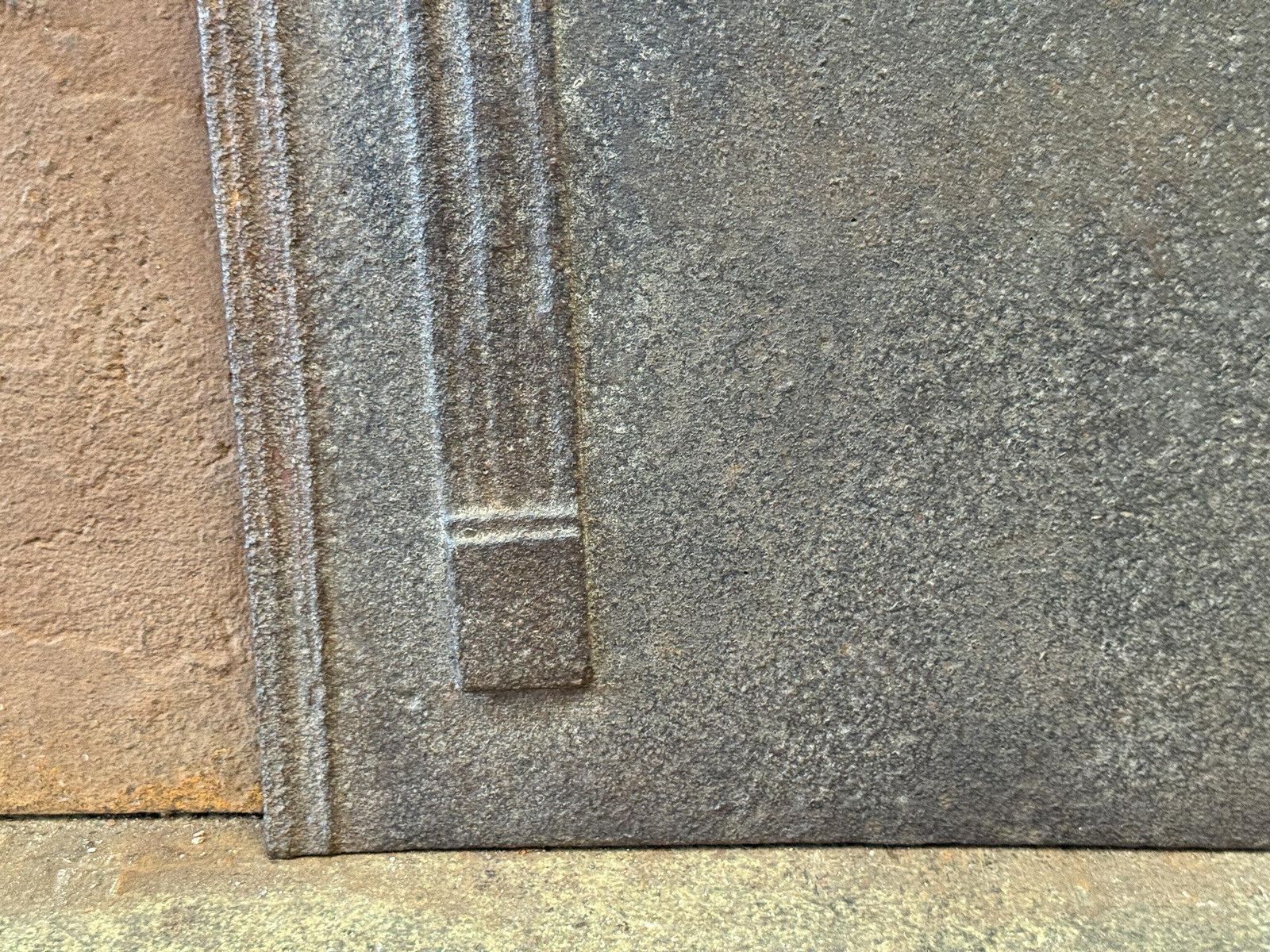 photo for sale French 'Pillars Of Freedom' Fireback / Backsplash, 18th   19th C., Neoclassical