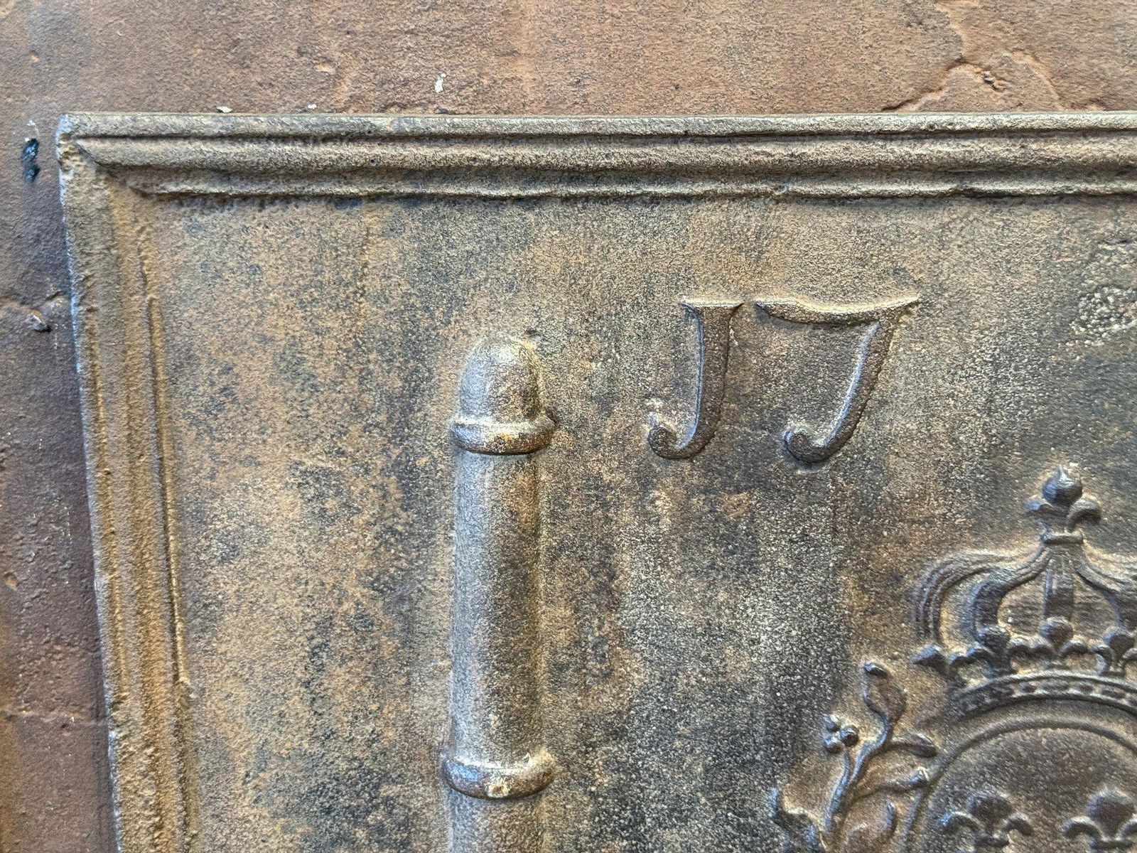 French Louis XV Arms Of France Fireback / Backsplash, Dated 1744 photo Home Fixtures